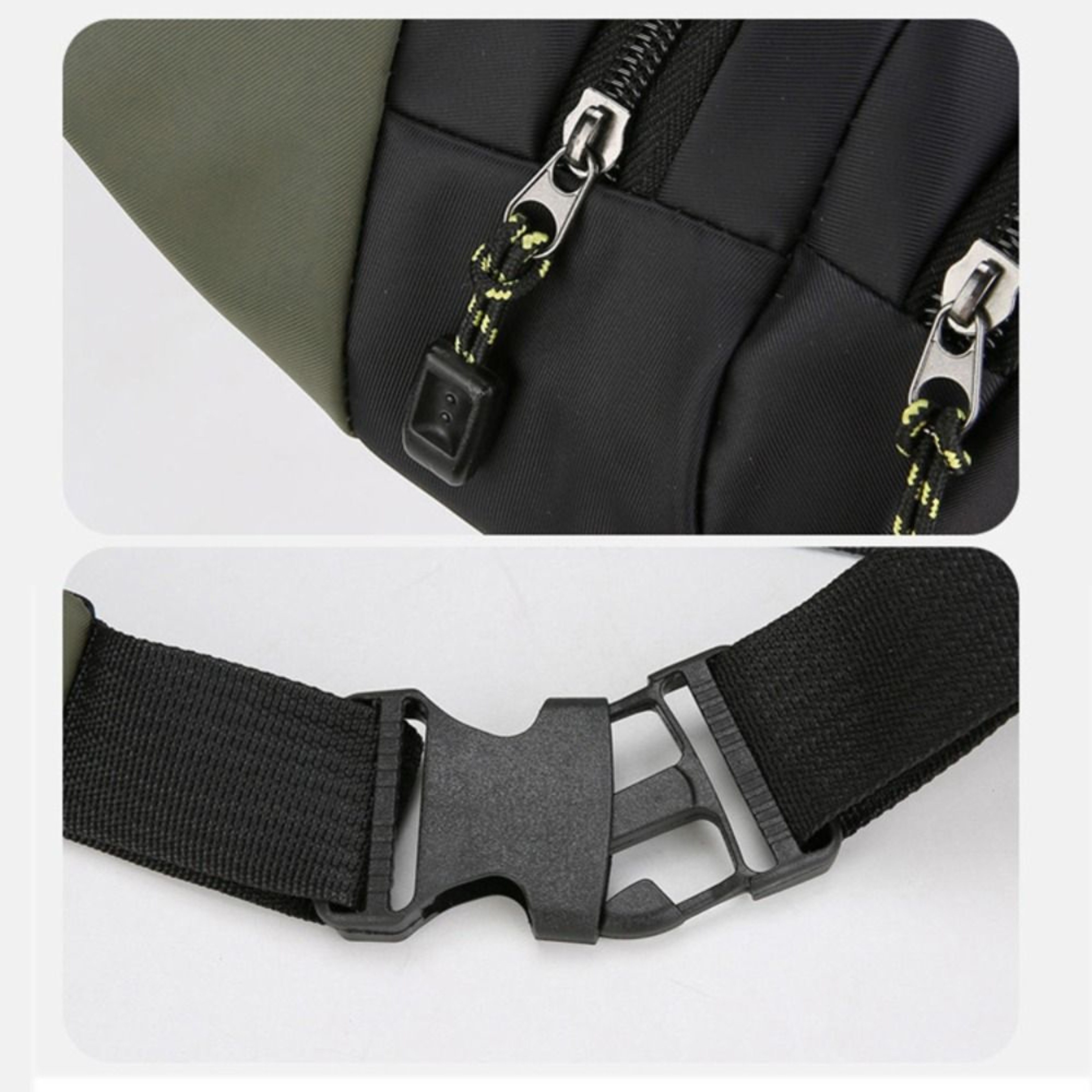 Oxford Men Waist Bag, Large Capacity Anti-theft Sports Mobile Phone Bag, Multi-layer Business Wallet Chest Bag – view 6