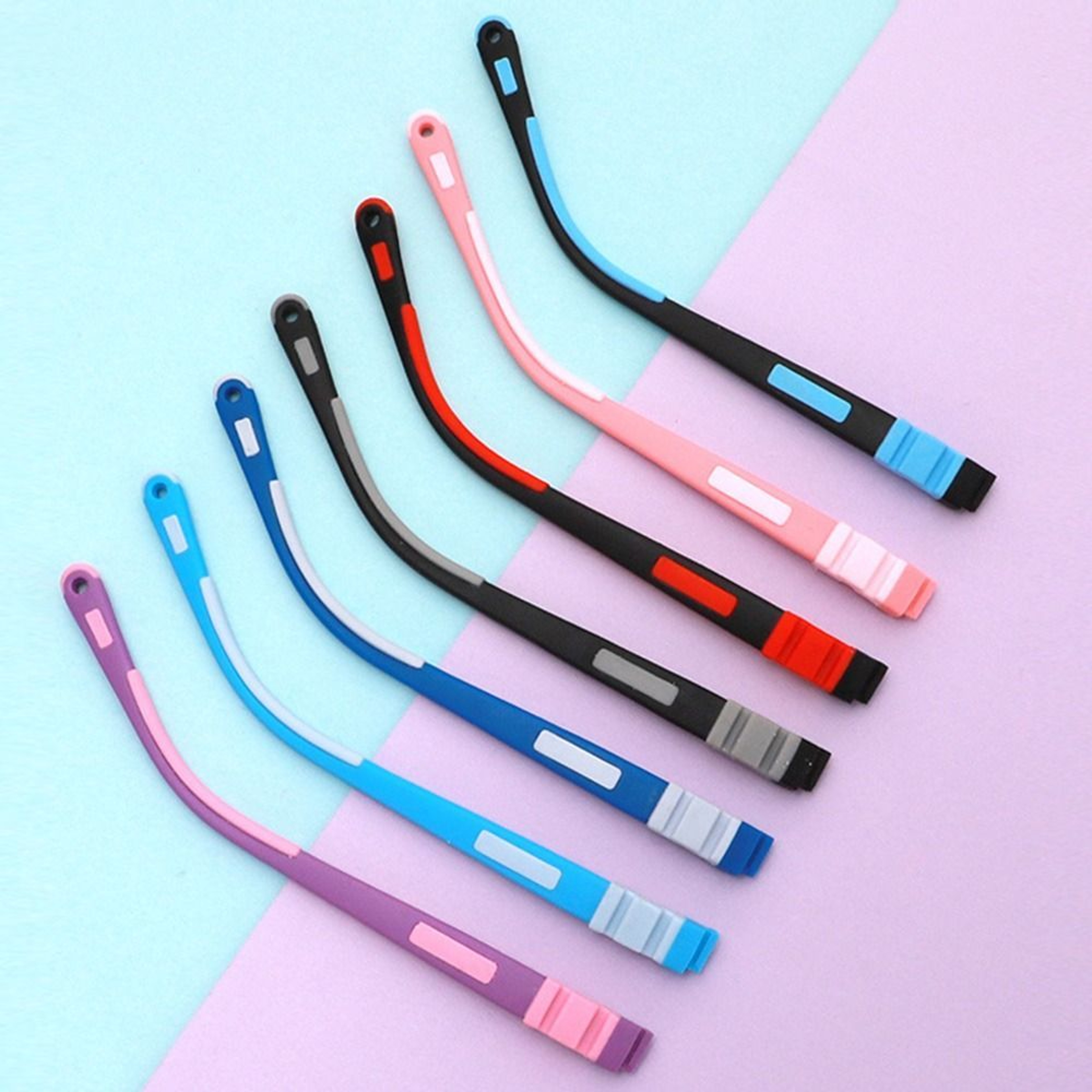 Multi-color Silicone Glasses Legs for Children, Anti-Slip Eyeglasses Arm Replacement Accessories – view 1