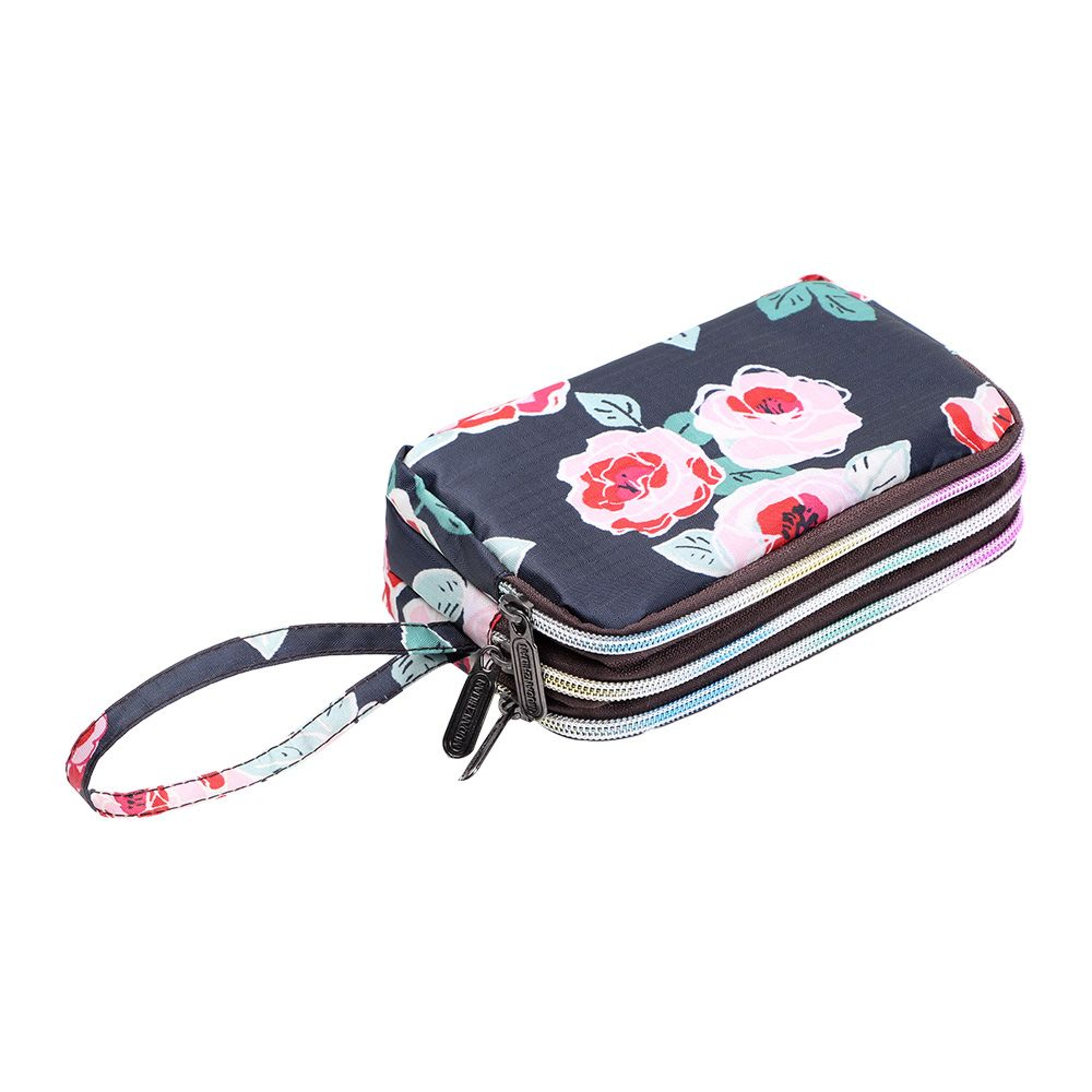 Women Handbag Print Canvas Wristlet Bag, Three Layer Long Wallet, Large Capacity Coin Purse, Waterproof – view 9
