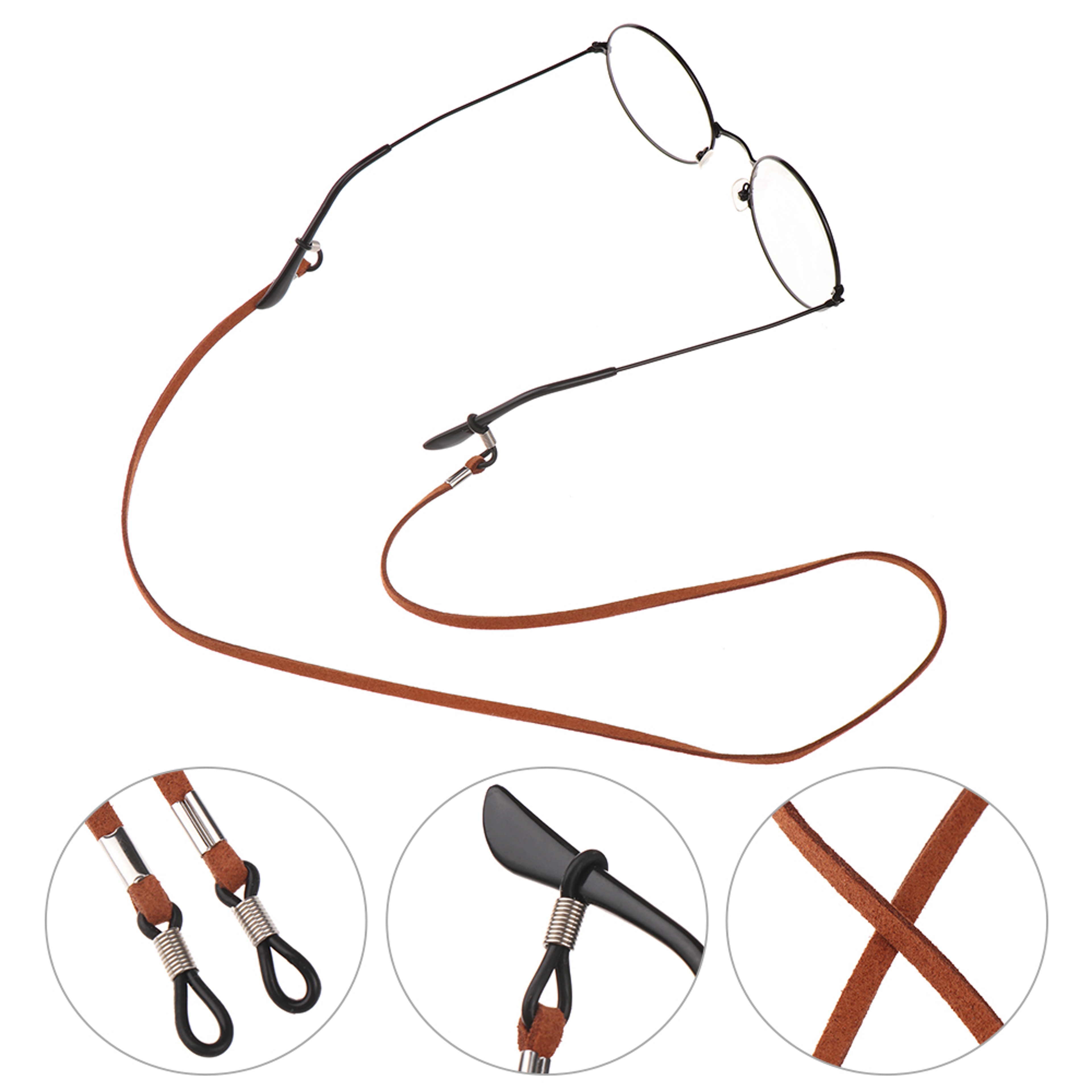 Reading Glasses Strap Decoration Fashion New Design Leather Sunglasses Lanyard High Elasticity 3