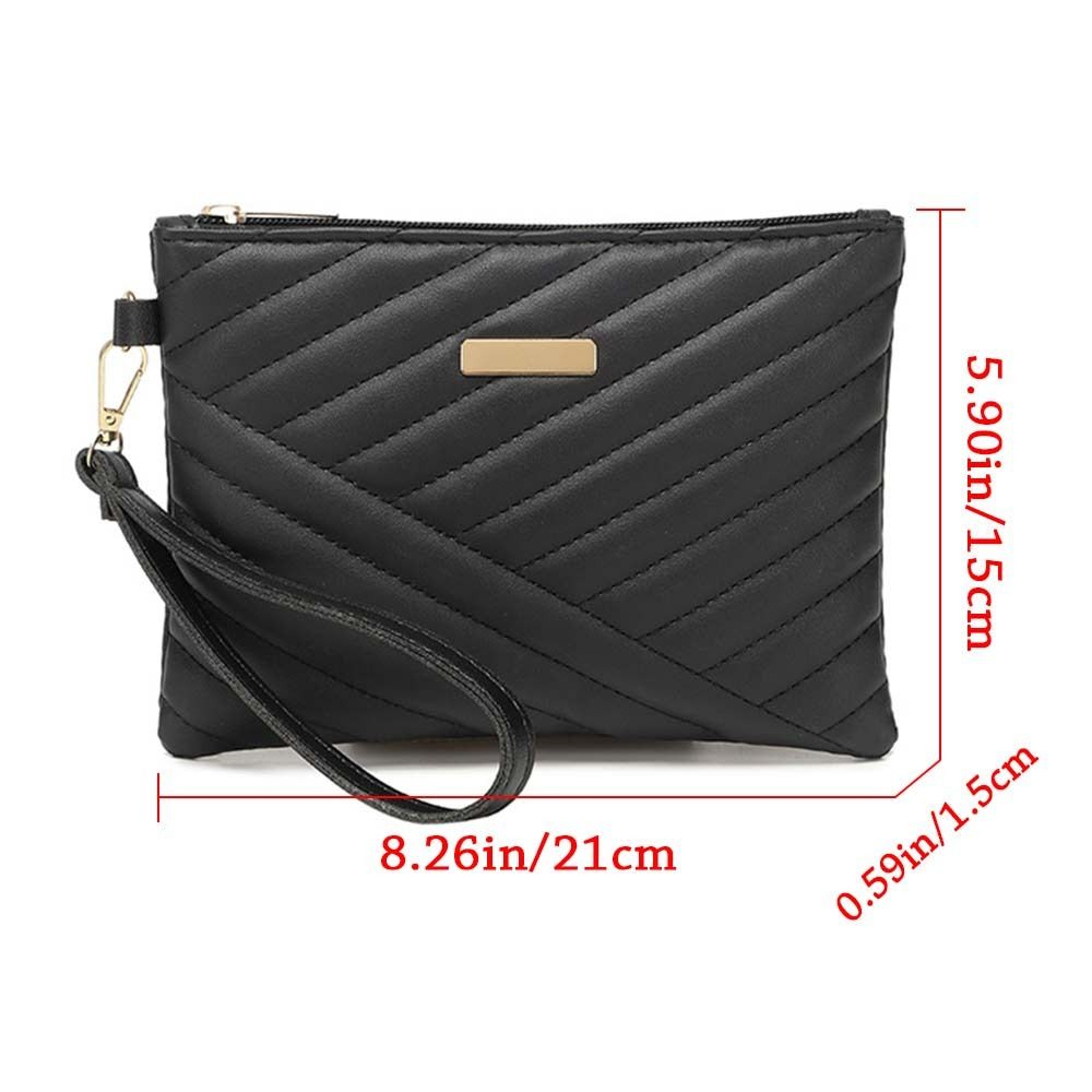 Stylish Women Wristlet Bag, Leather Envelope Design, Small Purse Clutch for Shopping, Traveling – view 6