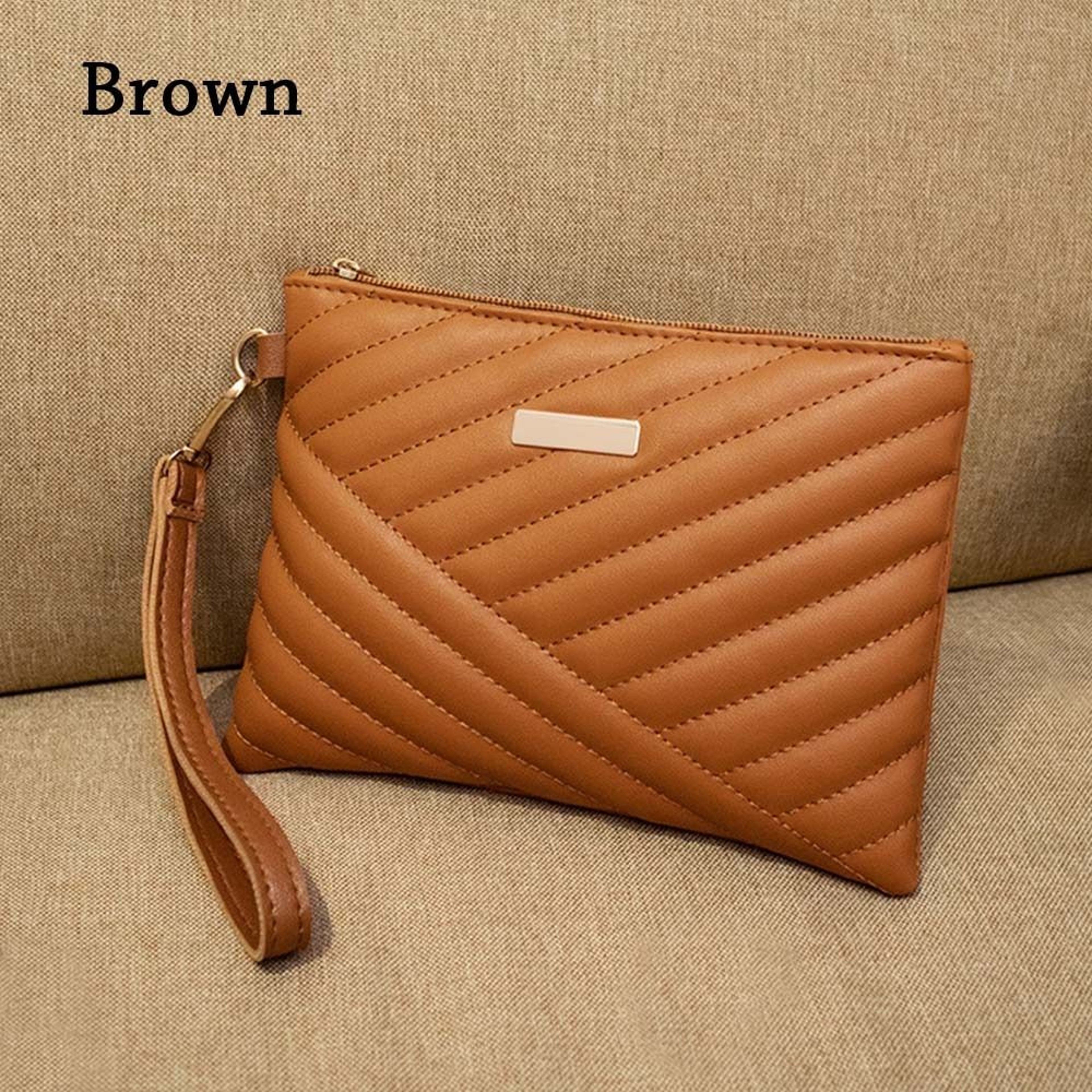 Stylish Women Wristlet Bag, Leather Envelope Design, Small Purse Clutch for Shopping, Traveling – view 8