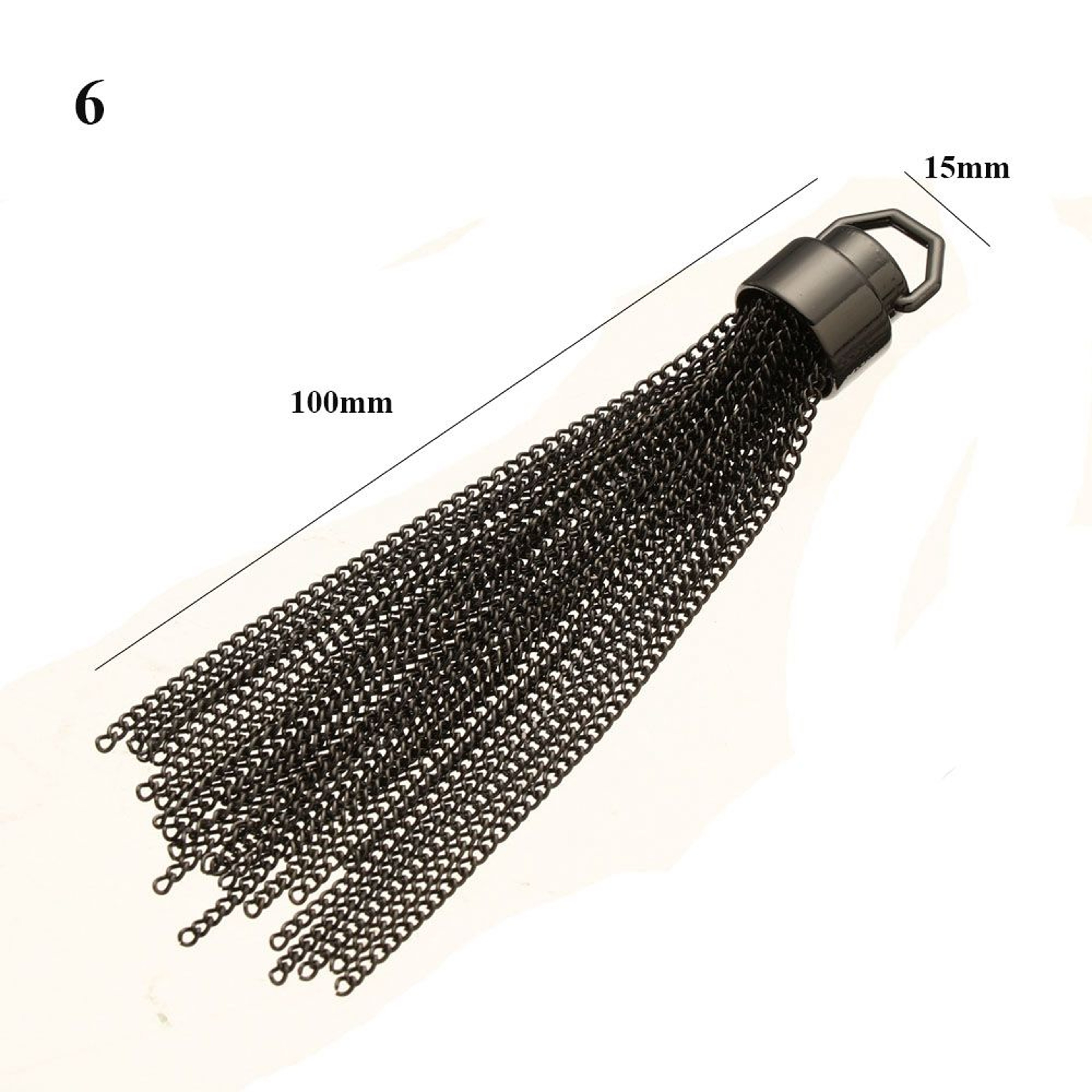 DIY Fashion Metal Decoration Buckle Tassel Pendant Keychain For Handbag Shoulder Bag Purse Hardware 10