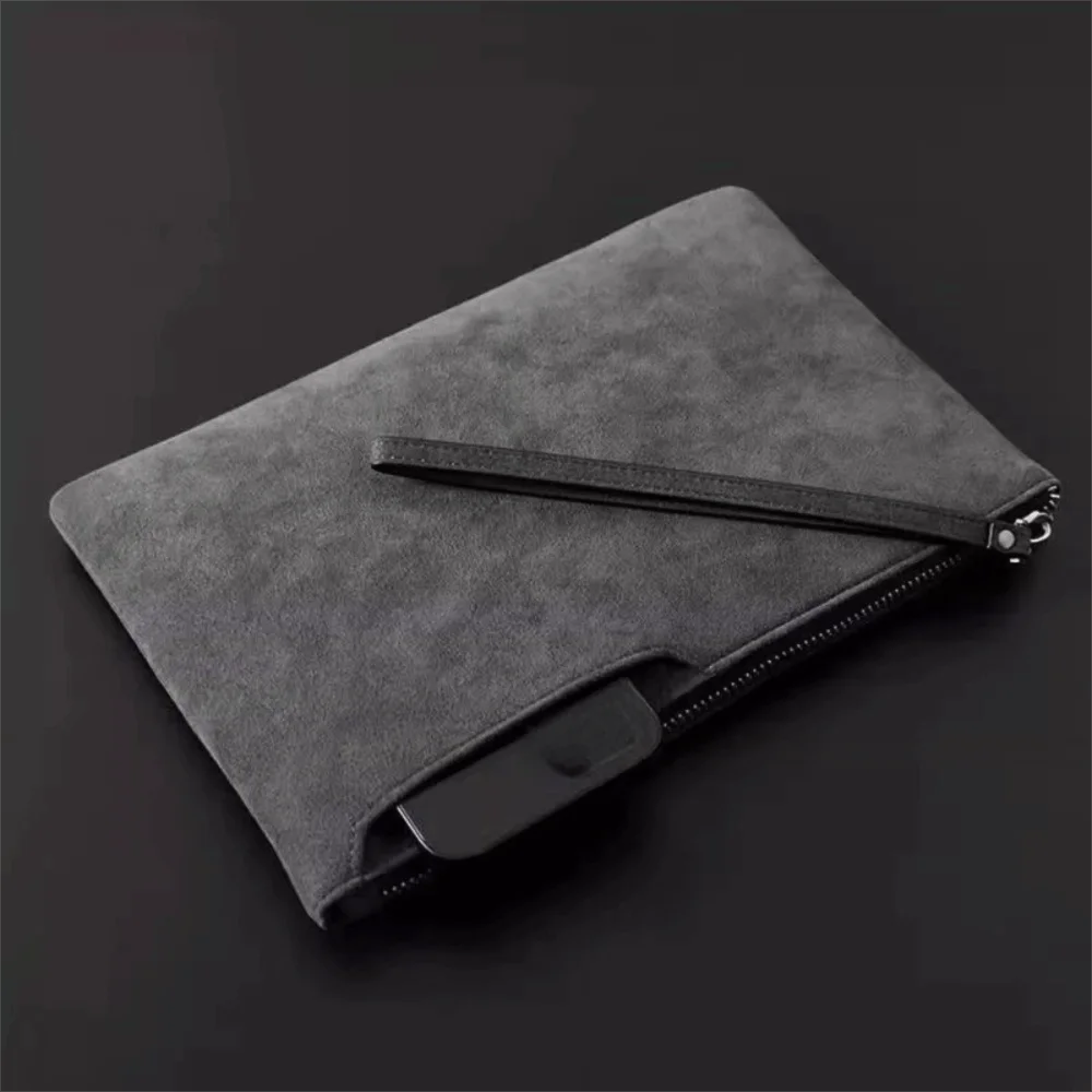 Mens Business Clutch Bag PU Leather Wallet Casual Phone Bag Handheld Wallet Soft Surface Coin Purse 0