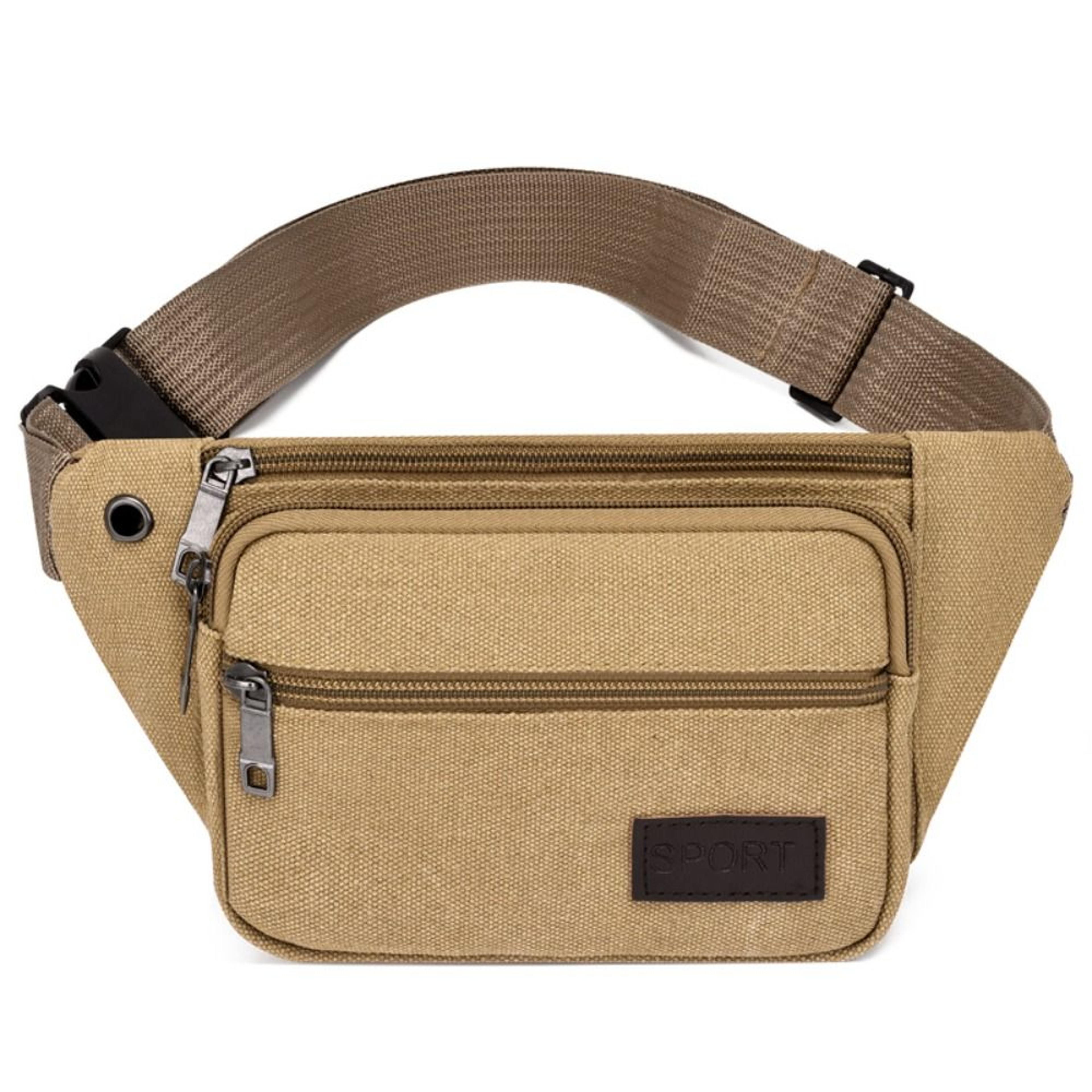 Men's Canvas Crossbody Bags with Multi-Pockets Storage, Chest Shoulder Bag, Large Capacity Waist Pack – view 7
