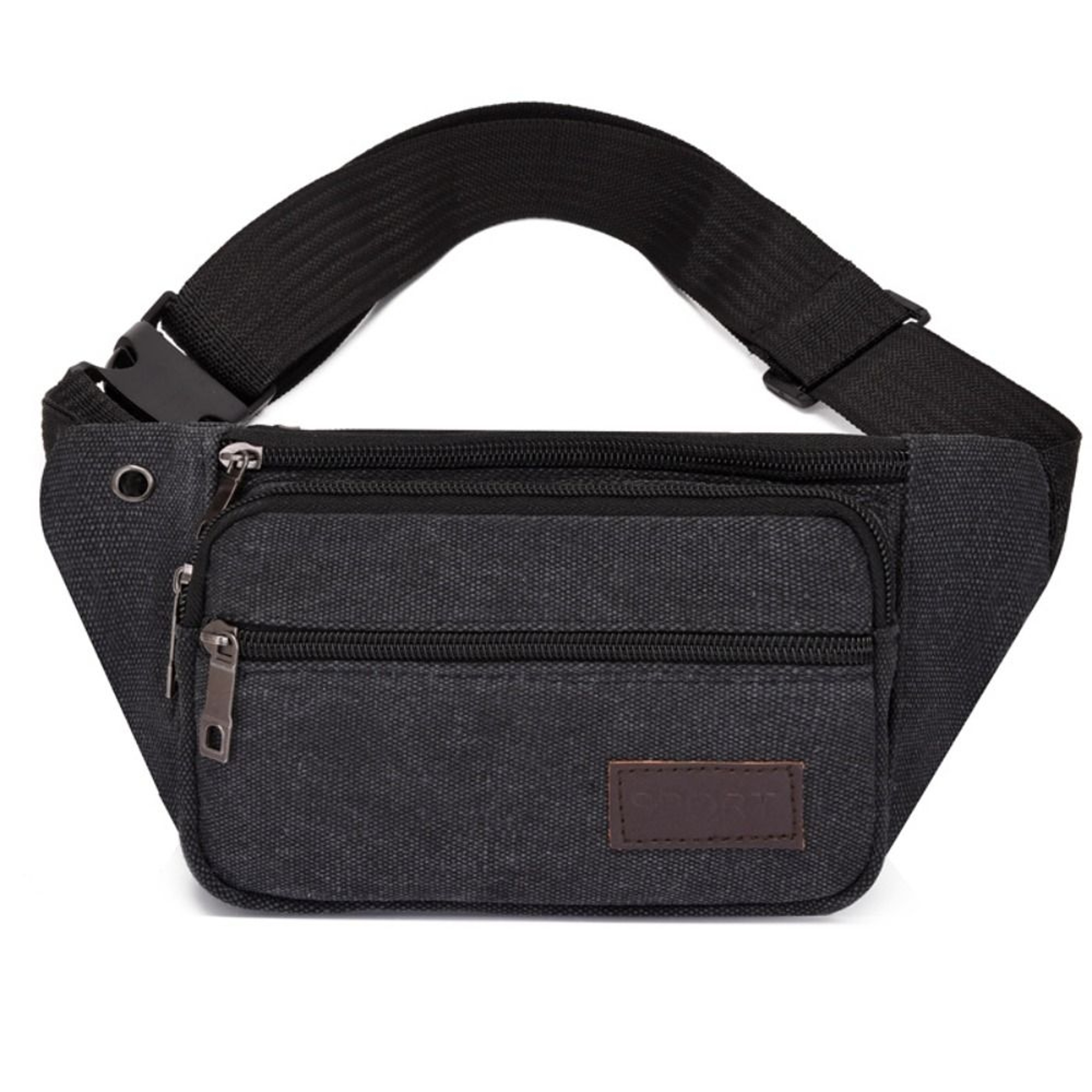 Men's Canvas Crossbody Bags with Multi-Pockets Storage, Chest Shoulder Bag, Large Capacity Waist Pack – view 9