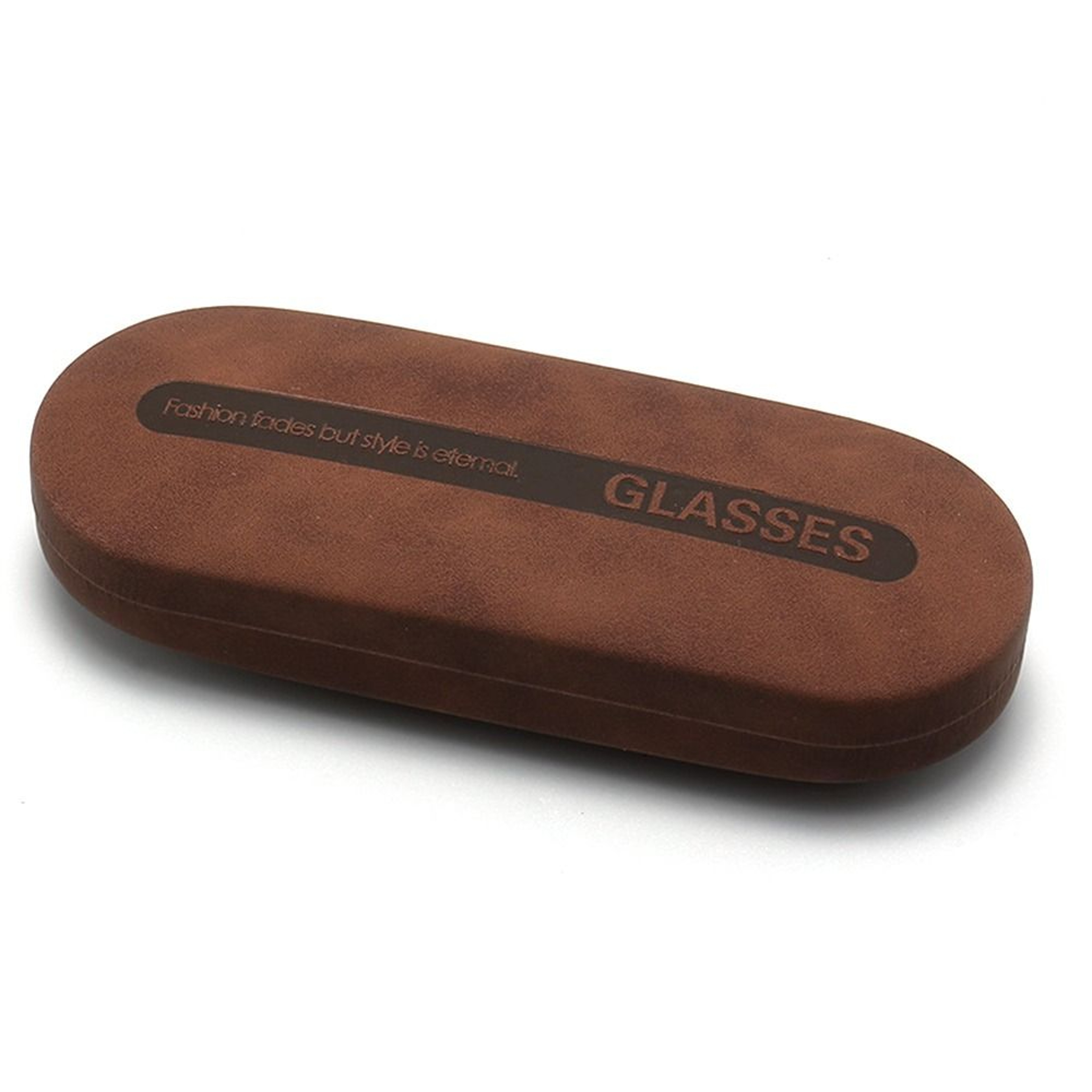 Portable Retro Steel Leather Glasses Case, Waterproof Hard Eyeglass Case, Spectacle Case for Men Women – view 12