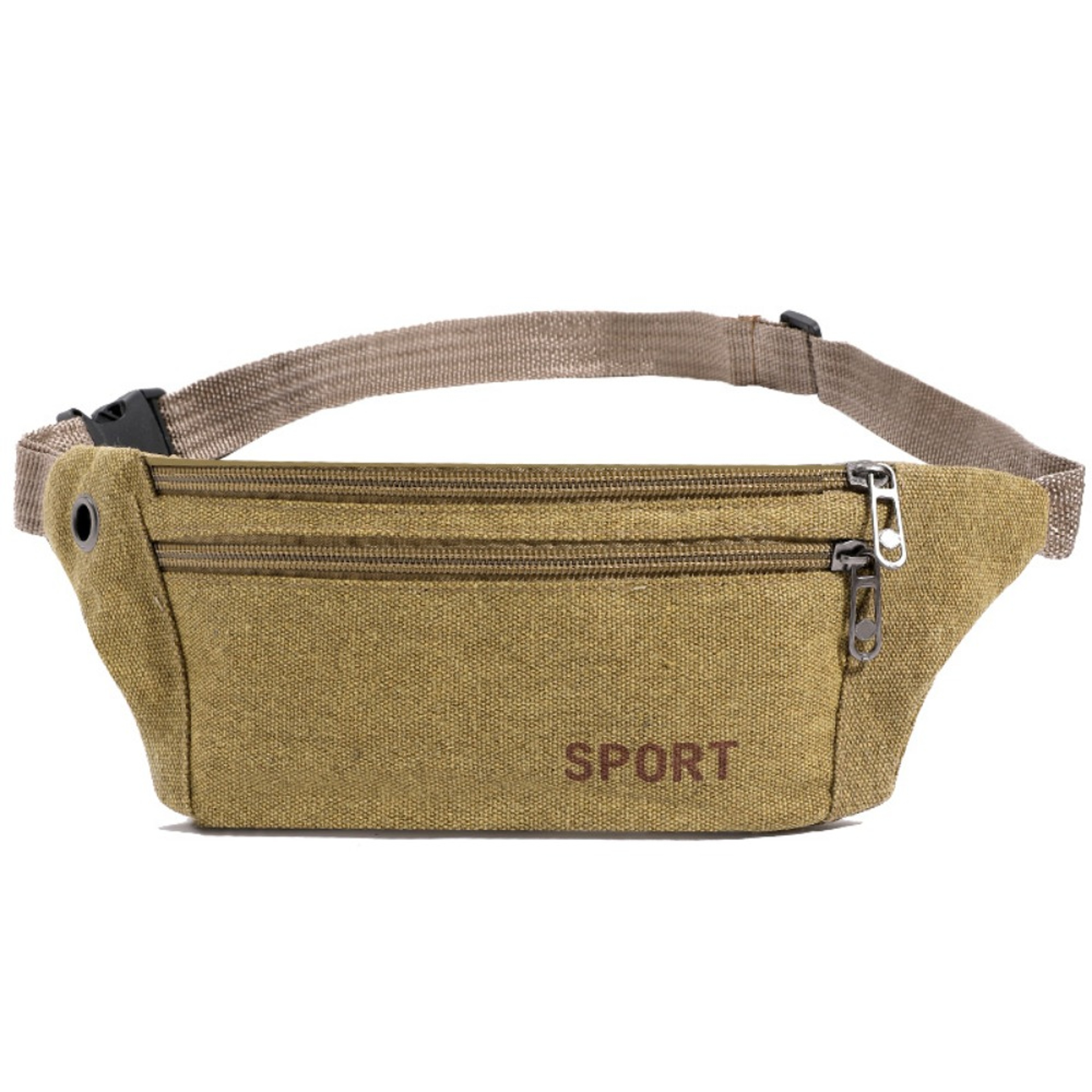 Fanny Pack Running Bag Waist Belt for Women Men, Canvas Travel Hiking Pouch for Phone, Coins Essentials – view 10