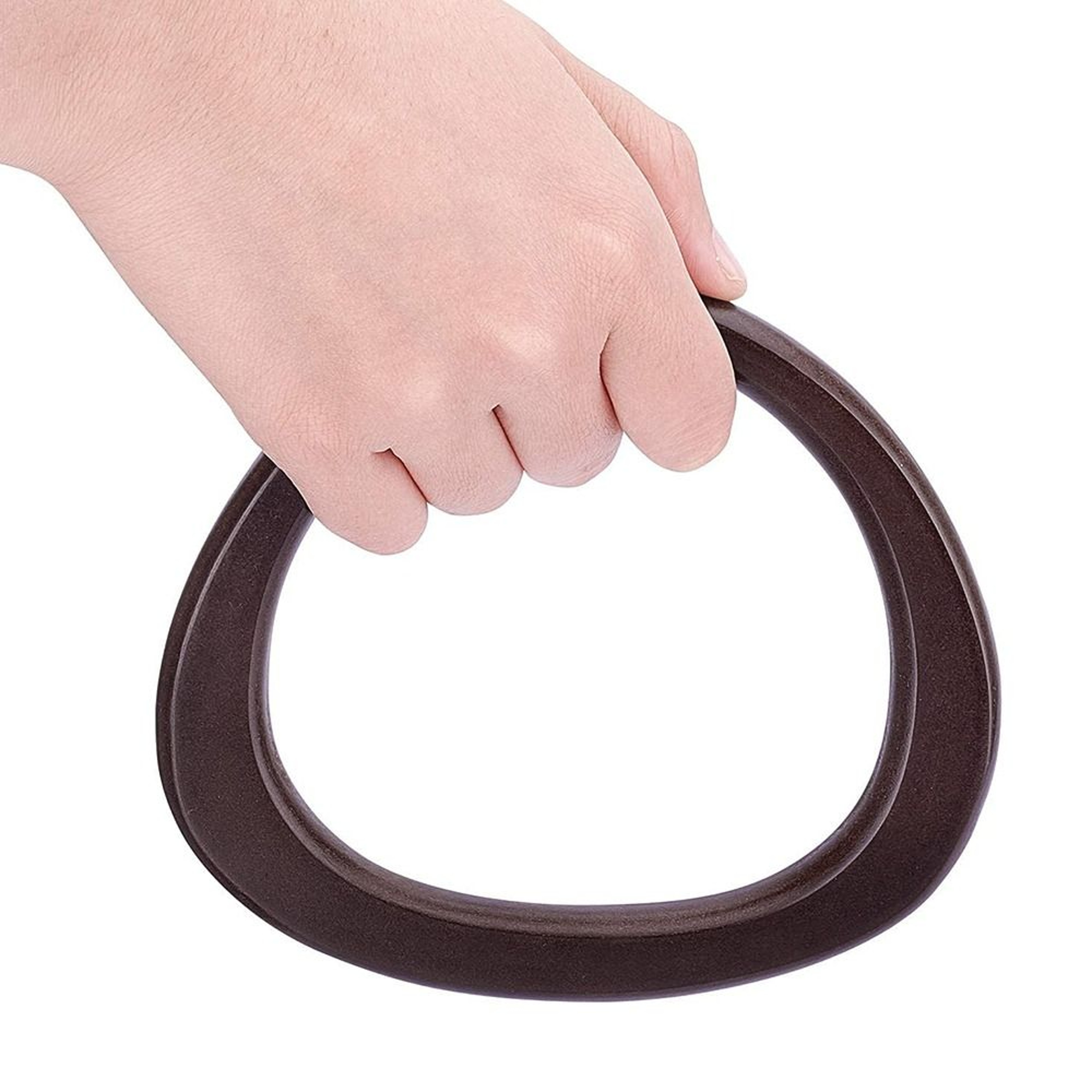 Dshaped Wooden Bag Handle Ring Handbag Handles Replacement DIY Purse Accessories 3