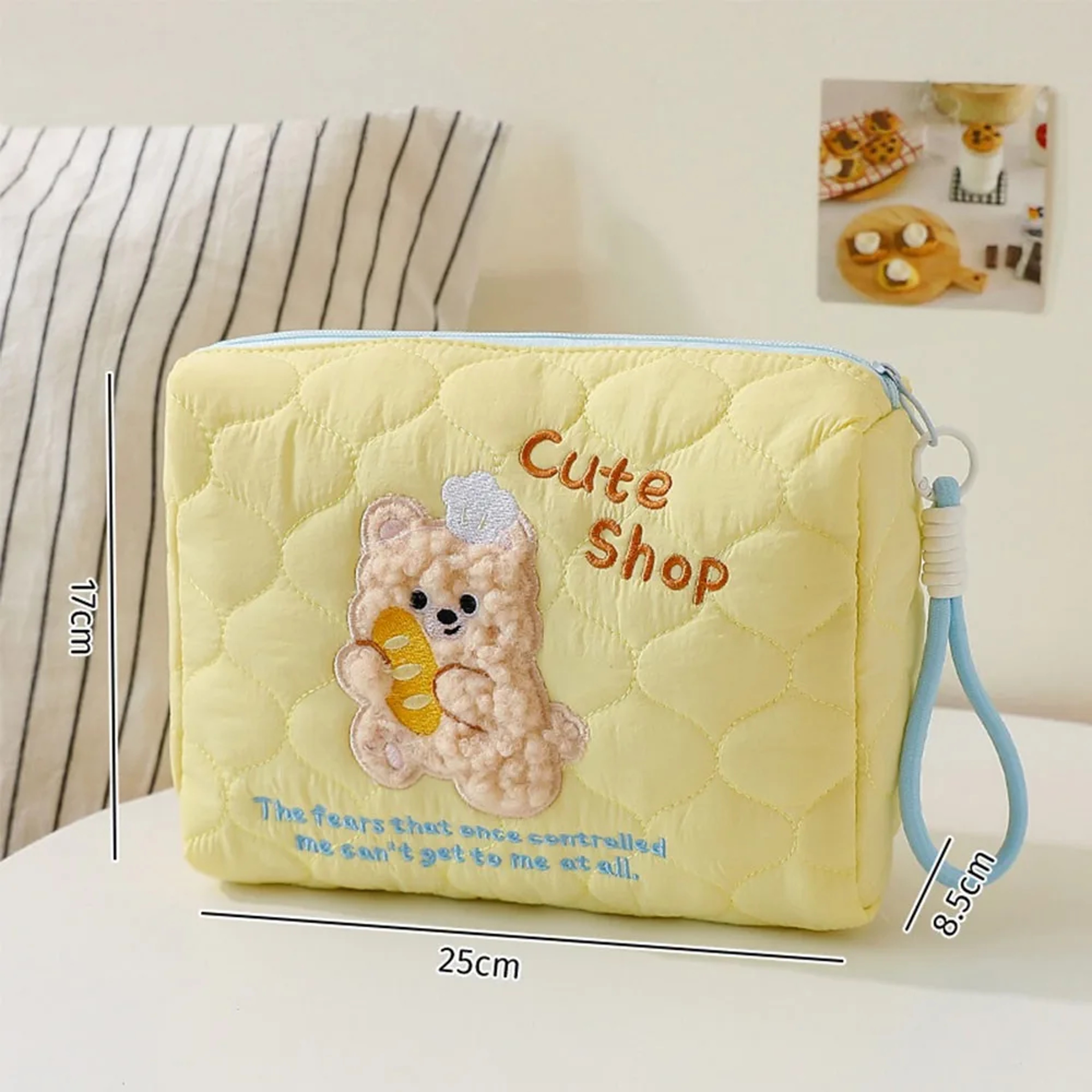 Large Capacity Makeup Bag Portable Cute Cartoon Dog Storage Bag Multifunctional Cosmetic Bag Travel 8