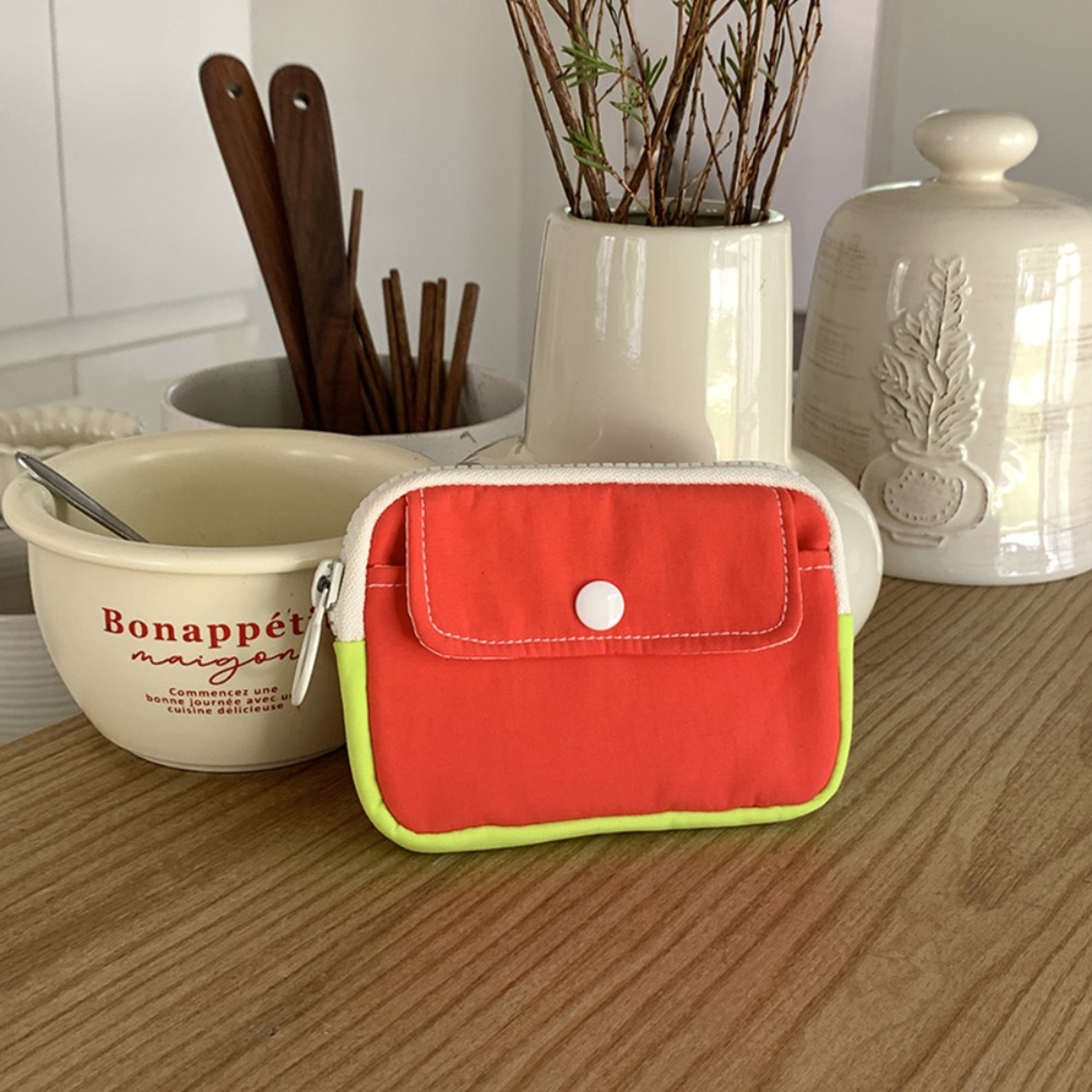 New Solid Color Coin Purse, Canvas Mini Cash Wallet, Travel Key Pouch, Lightweight Storage Bag for Men and Women – view 7