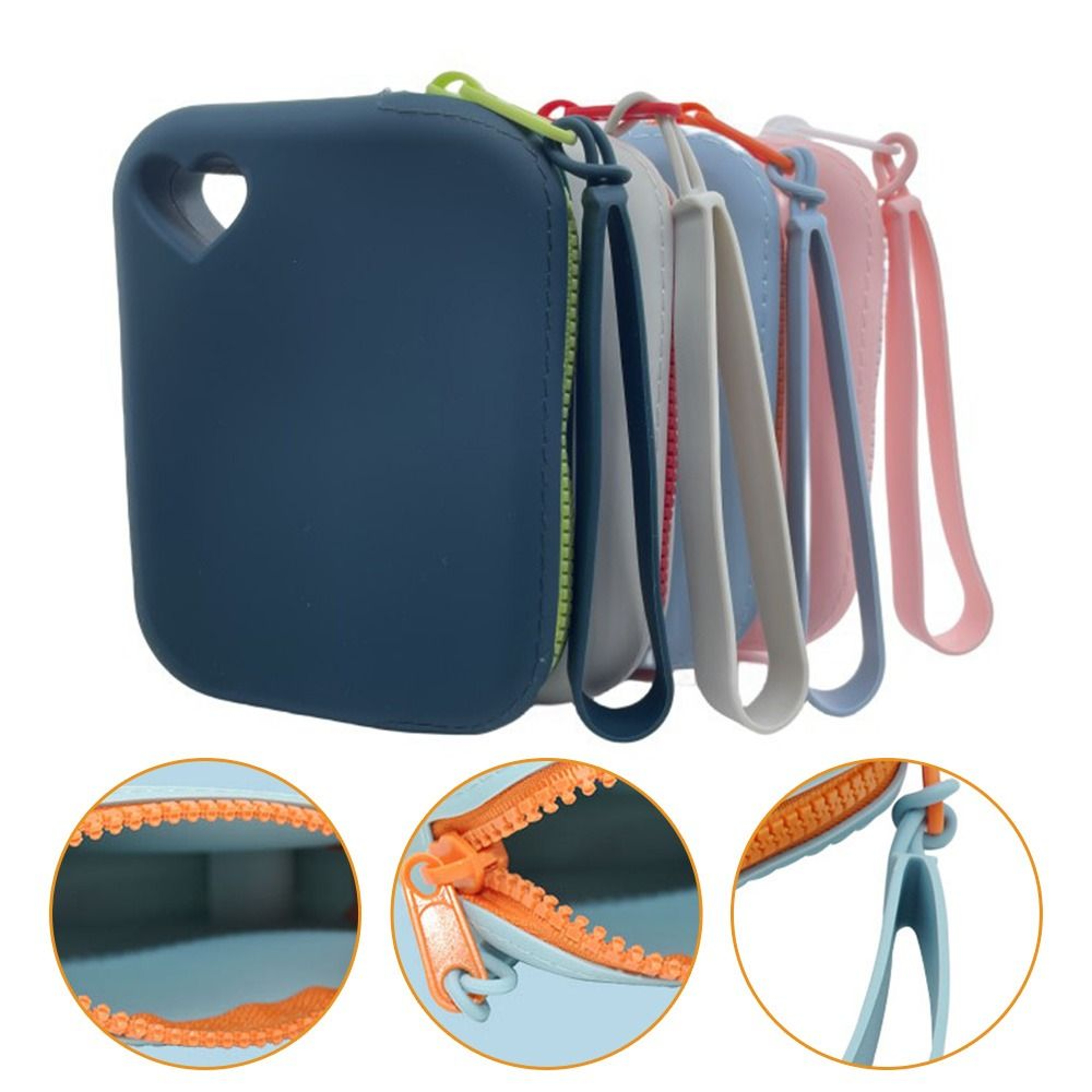 Waterproof Silicone Coin Purse, Multi-purpose Earphone Storage Bag, Small Item Purse for Women and Girls – view 4