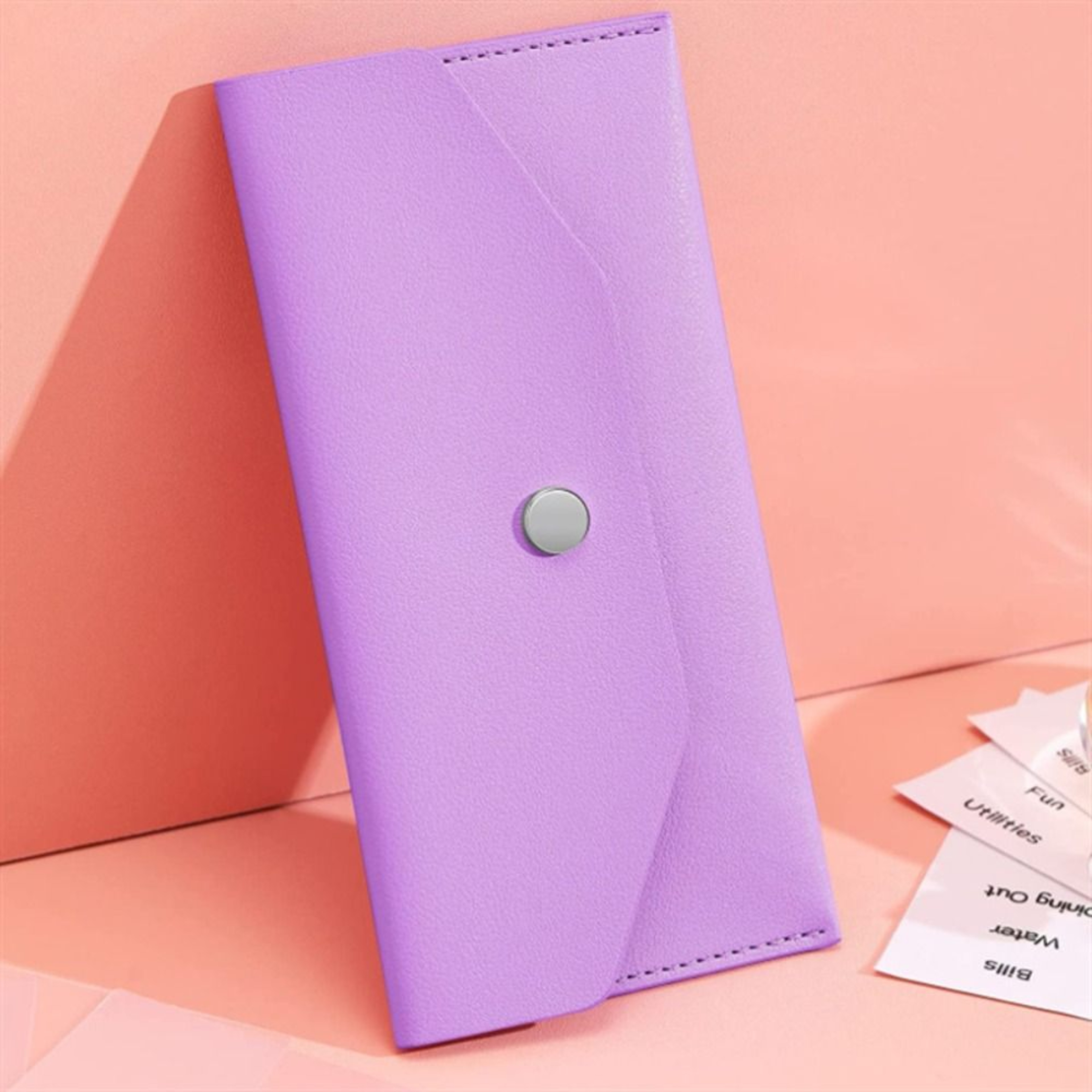 Ultra-thin Cash Envelope Wallet, Wear-resistant PU Leather Money Binder, Waterproof Money Pouch for Male and Female – view 8