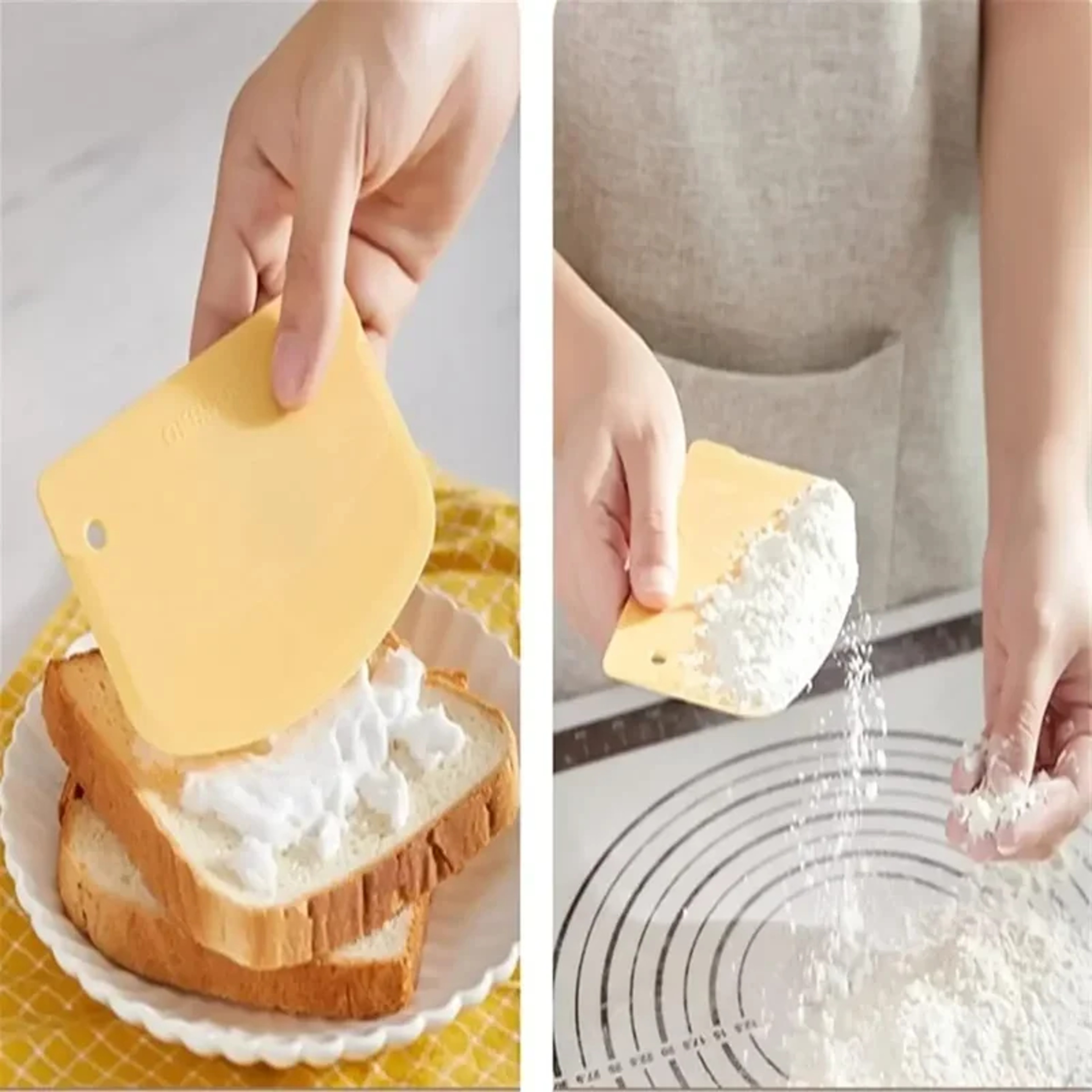 Plastic Dough Cutter Spatula for Cake, Pizza, Bread, Pastry, Bakery Kitchen Tools – view 4