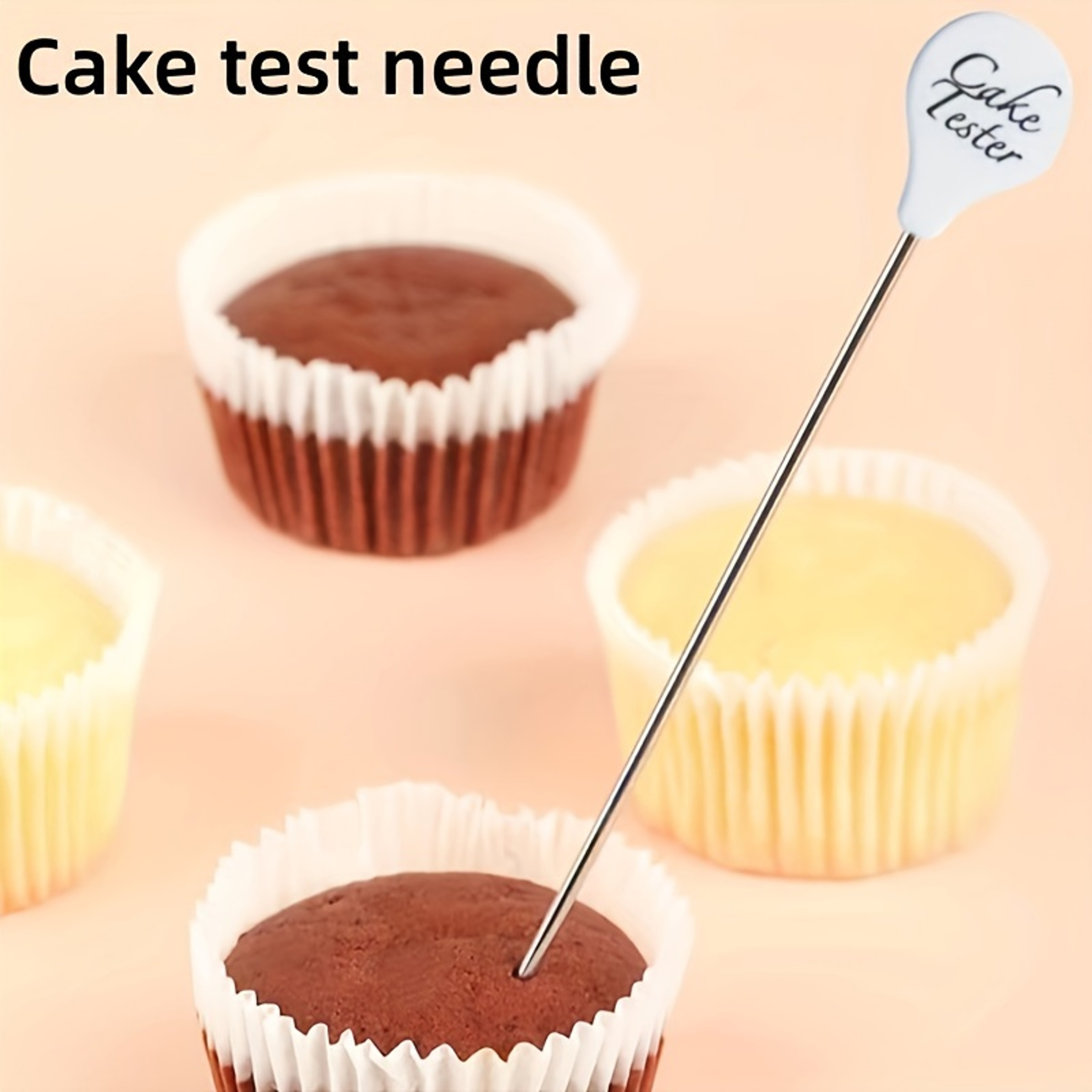 Reusable Cake Tester Probe Stainless Steel Needle For Baking Perfect For Muffins Pancakes Biscuits 2