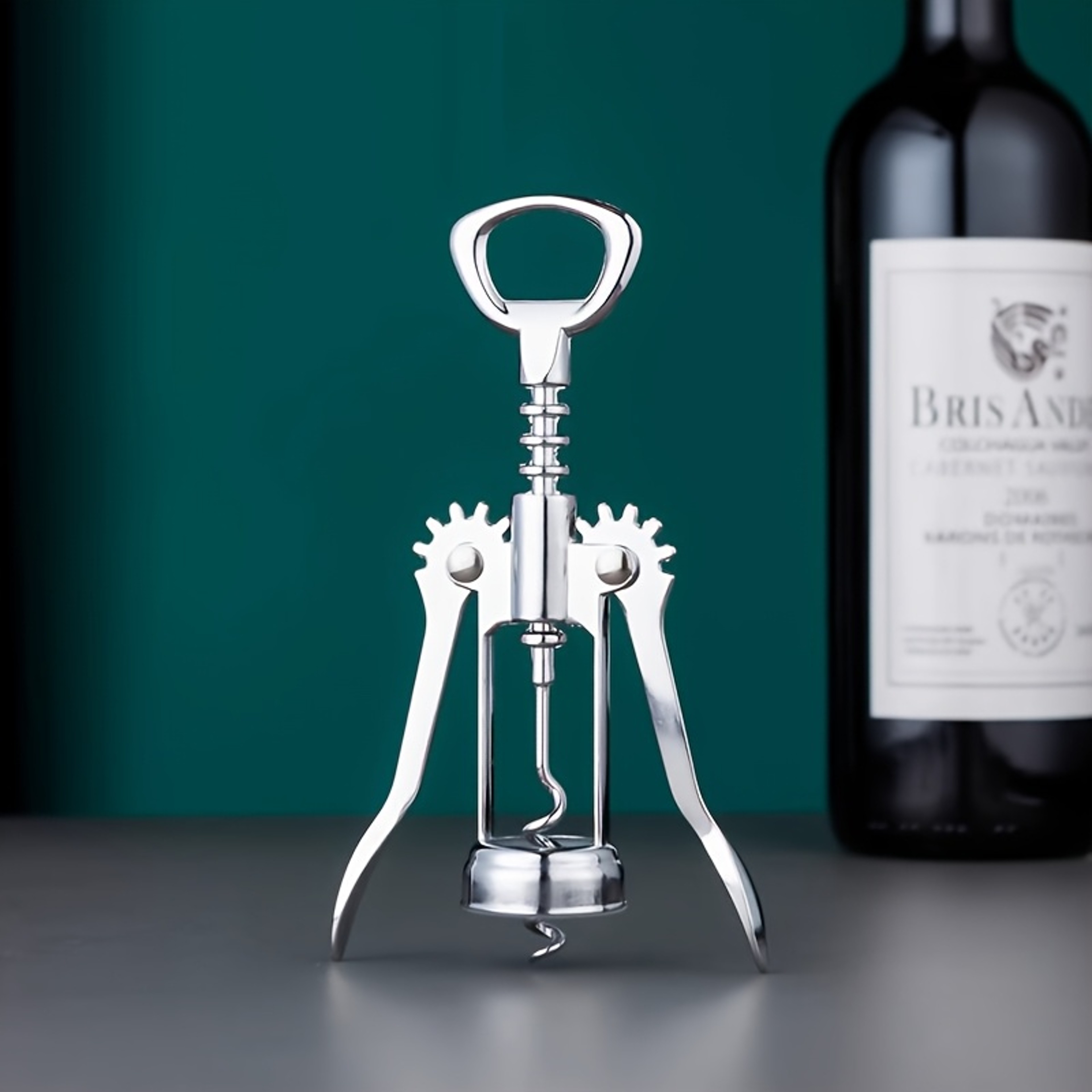 Wine Opener Stainless Steel Red Wine Opener Wing Type Corkscrew For Easy Bottle Opening 4