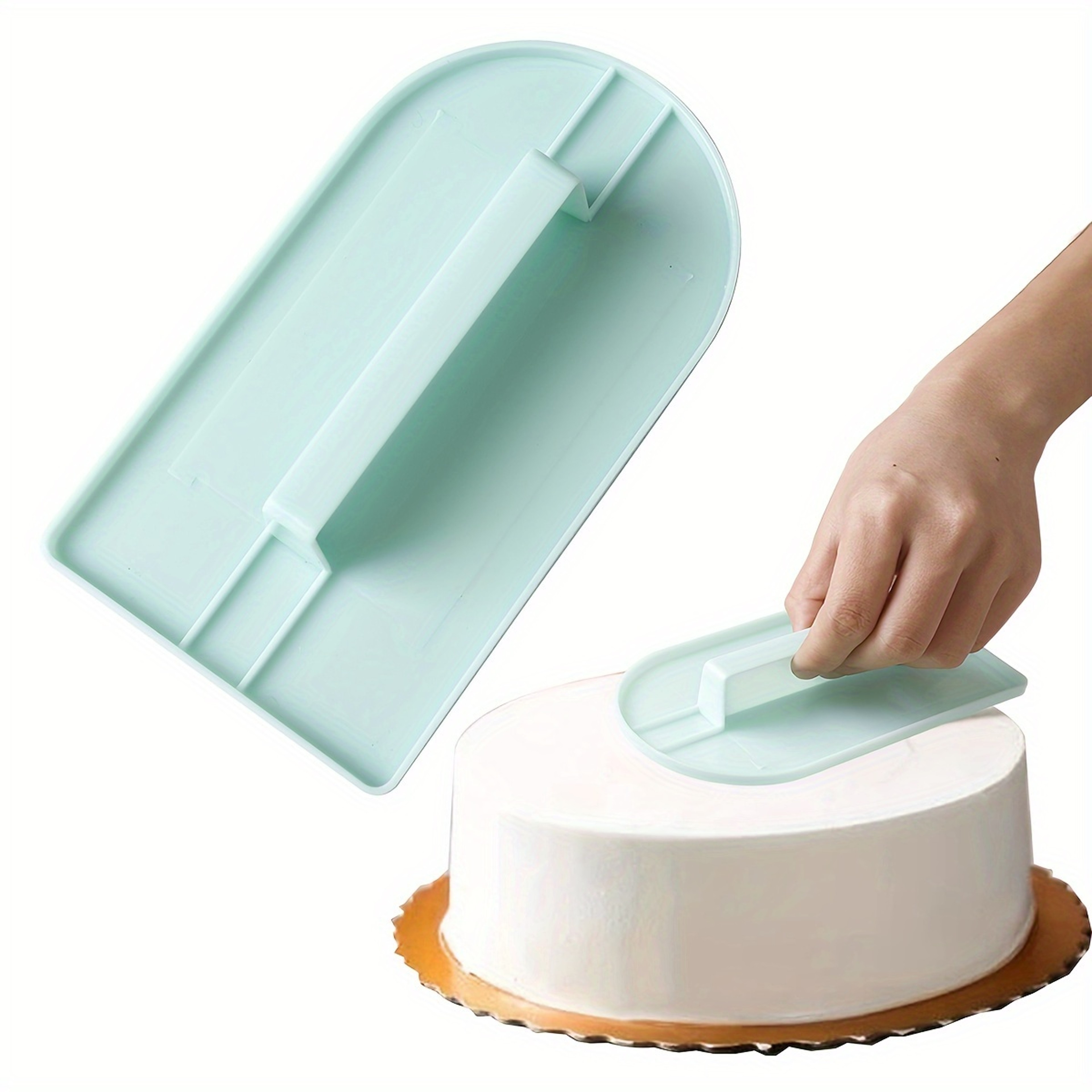 Plastic Cake Smoother Polisher Tools, Small Icing Fondant Sugar Craft Mold for Decorating – view 1