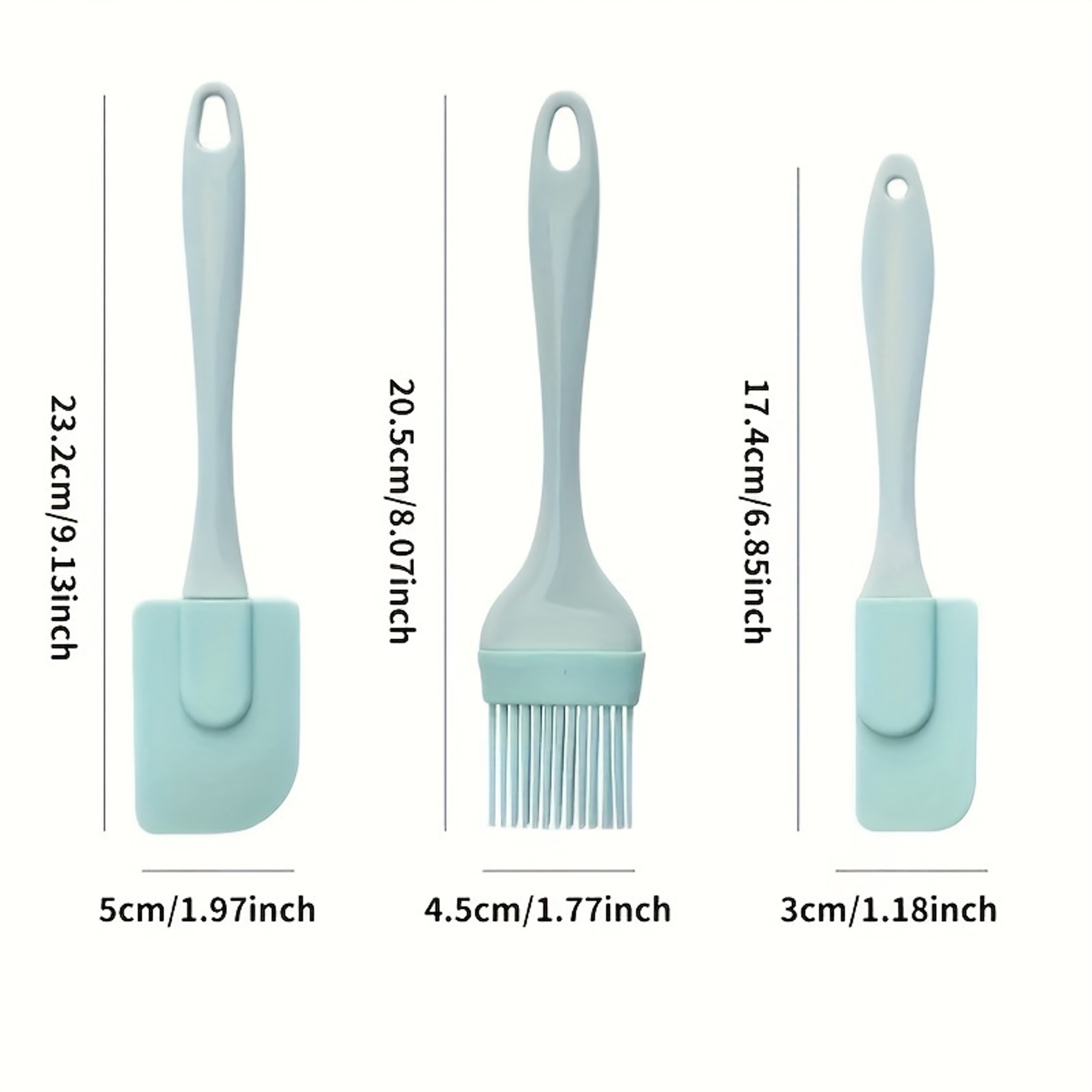 Cream Scraper Silicone Kitchen Tool AllInOne Spatula Bread Cake Butter Mixer Brush 5