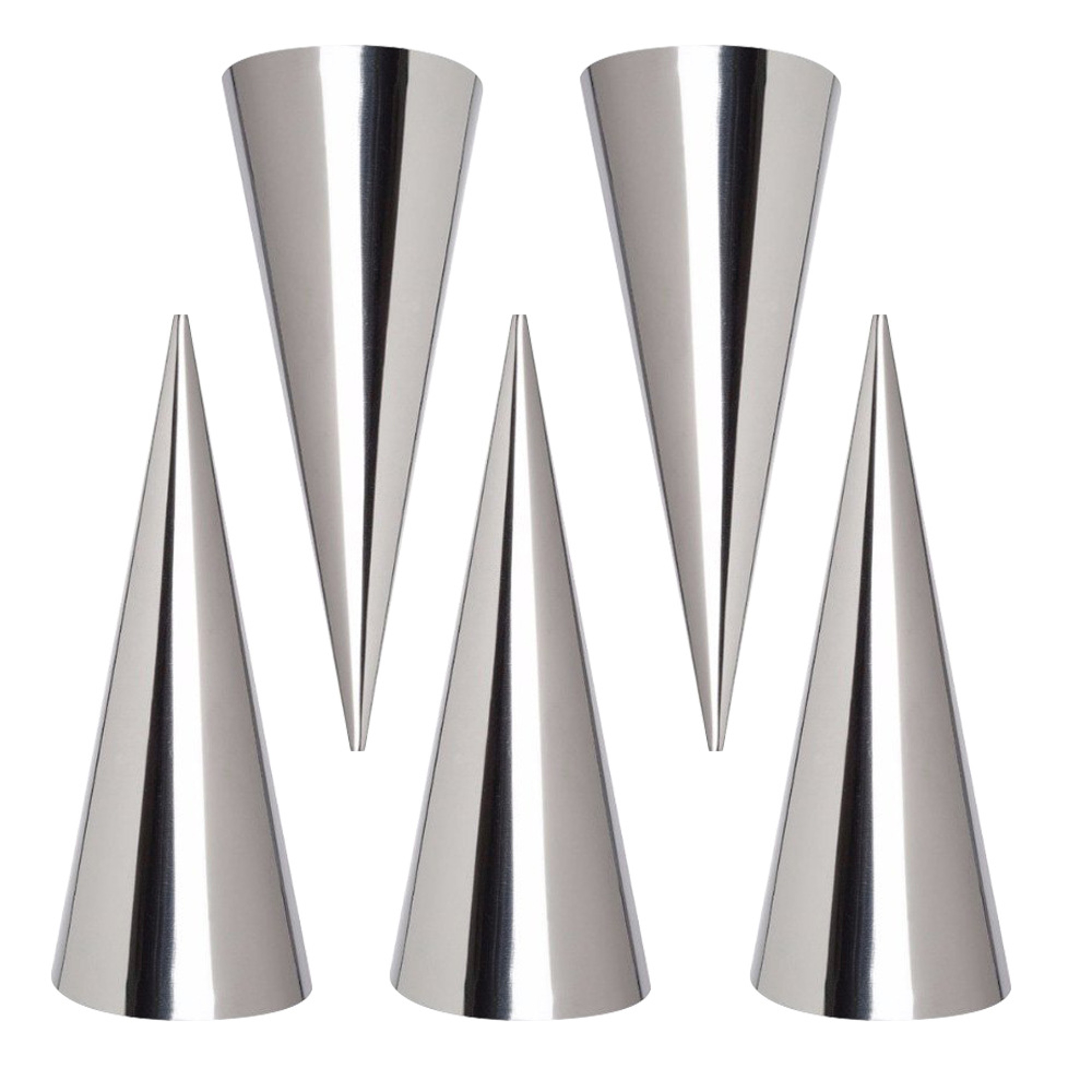Kitchen Stainless Steel Baking Cones, Horn Pastry Roll Cake Mold for Croissants, Spiral Baked Croissants Tubes – view 7