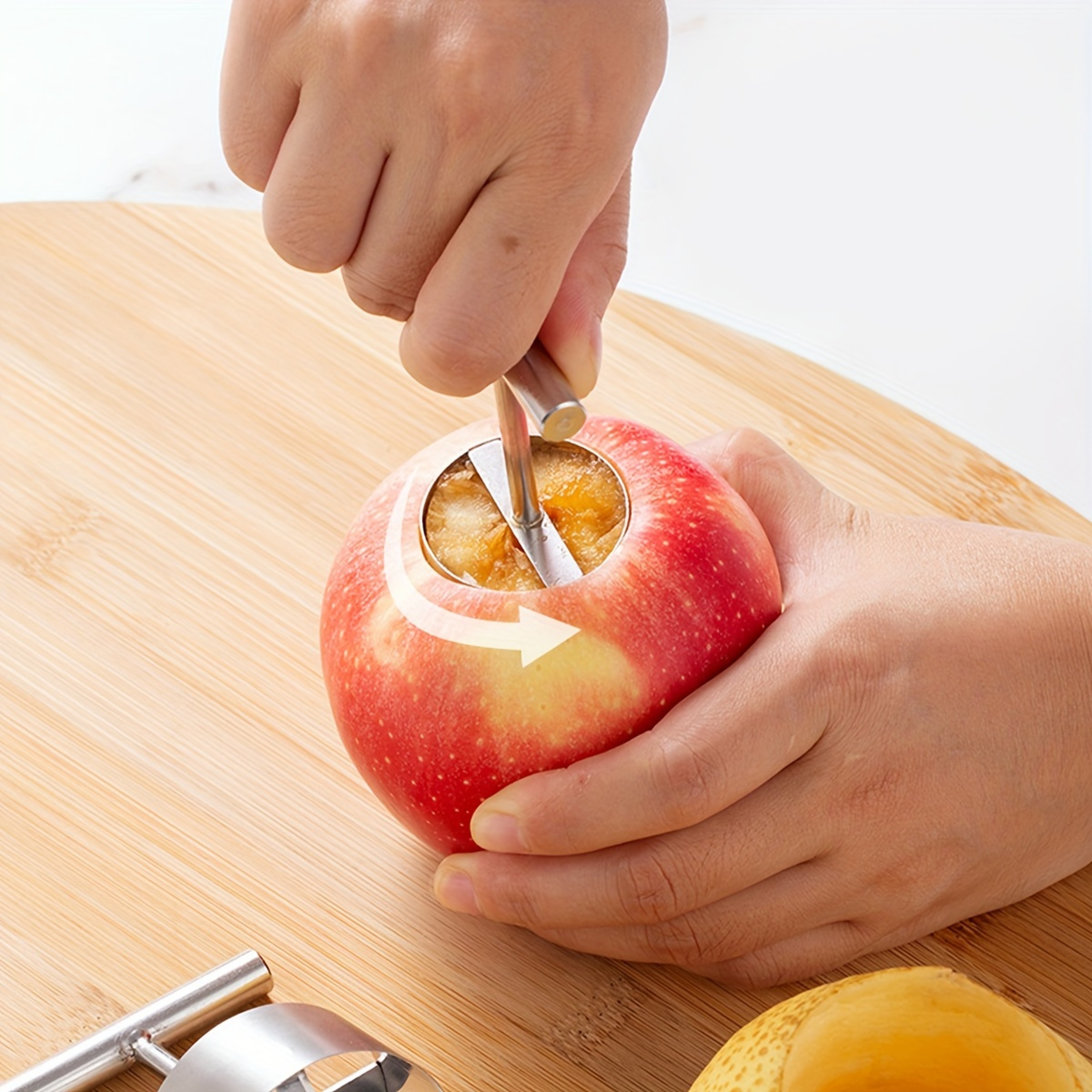 Apple Pear Coring Cutter Stainless Steel Fruit Pitter Remover For Kitchen Accessories 3