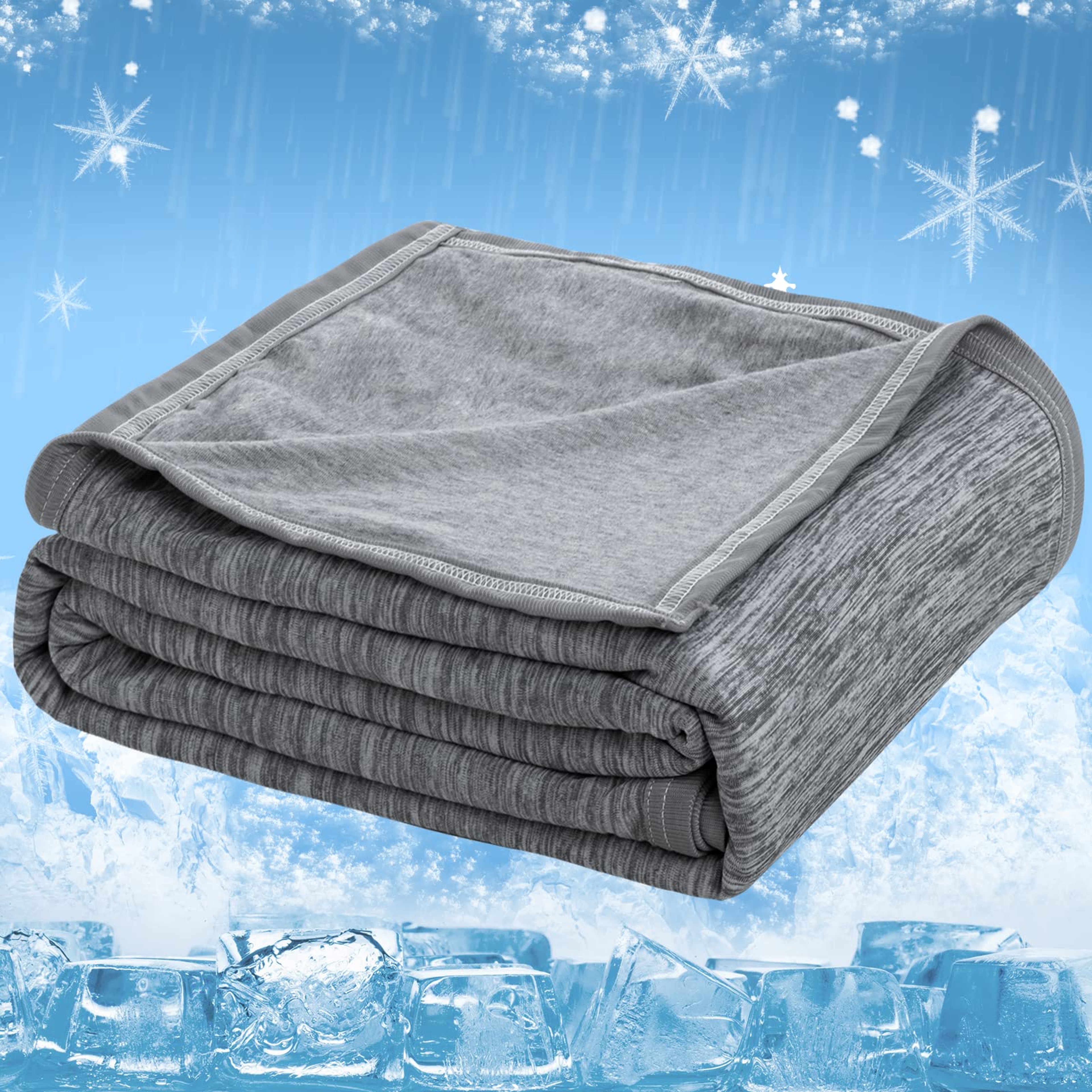 Smooth Cooling Blankets, Breathable Summer Comforter, Lightweight Skin-Friendly Fibre Quilt – view 7