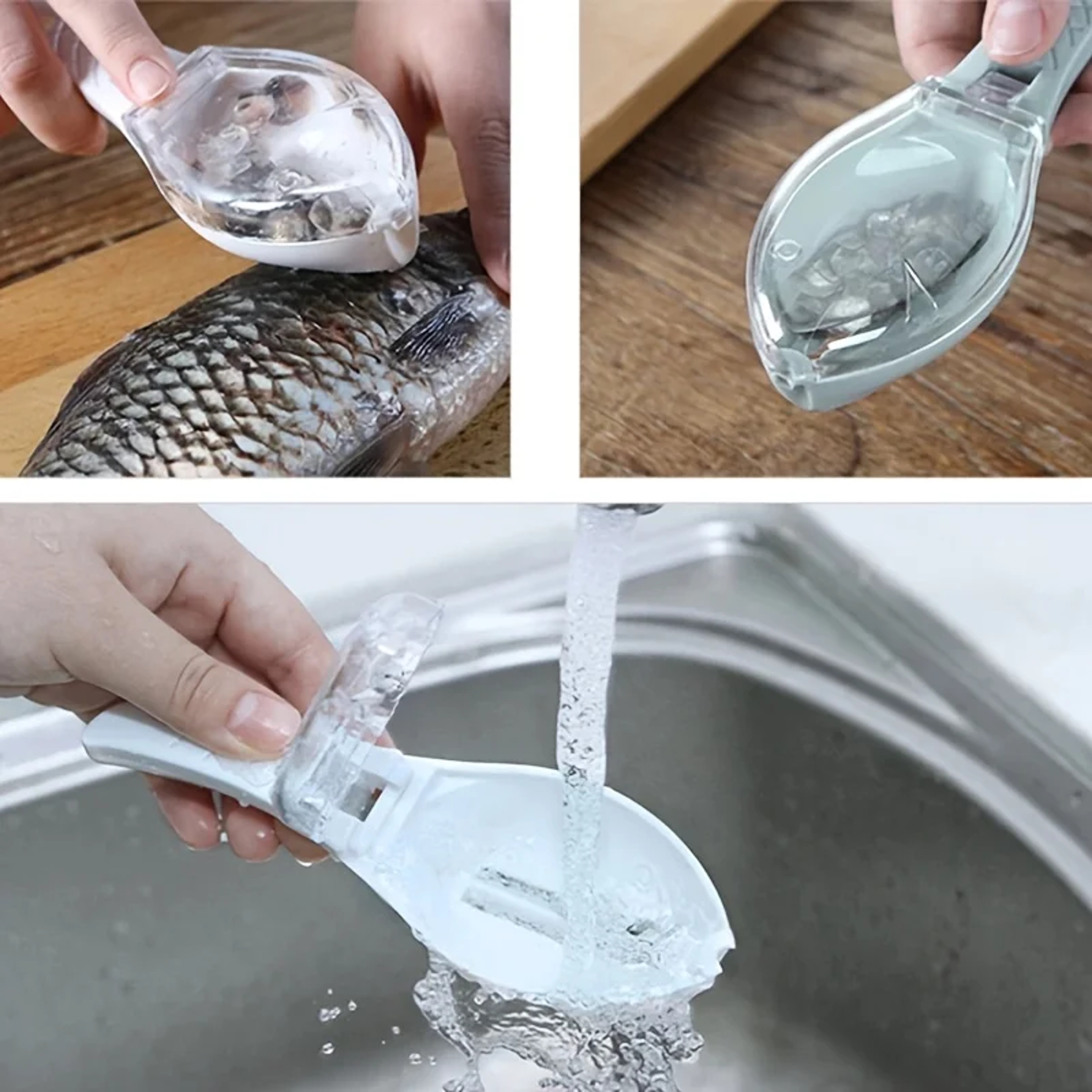 Quickly Remove Fish Scales Kitchen Scraper Tool, Fish Scale Knife, Cooking Accessories Cleaner – view 2