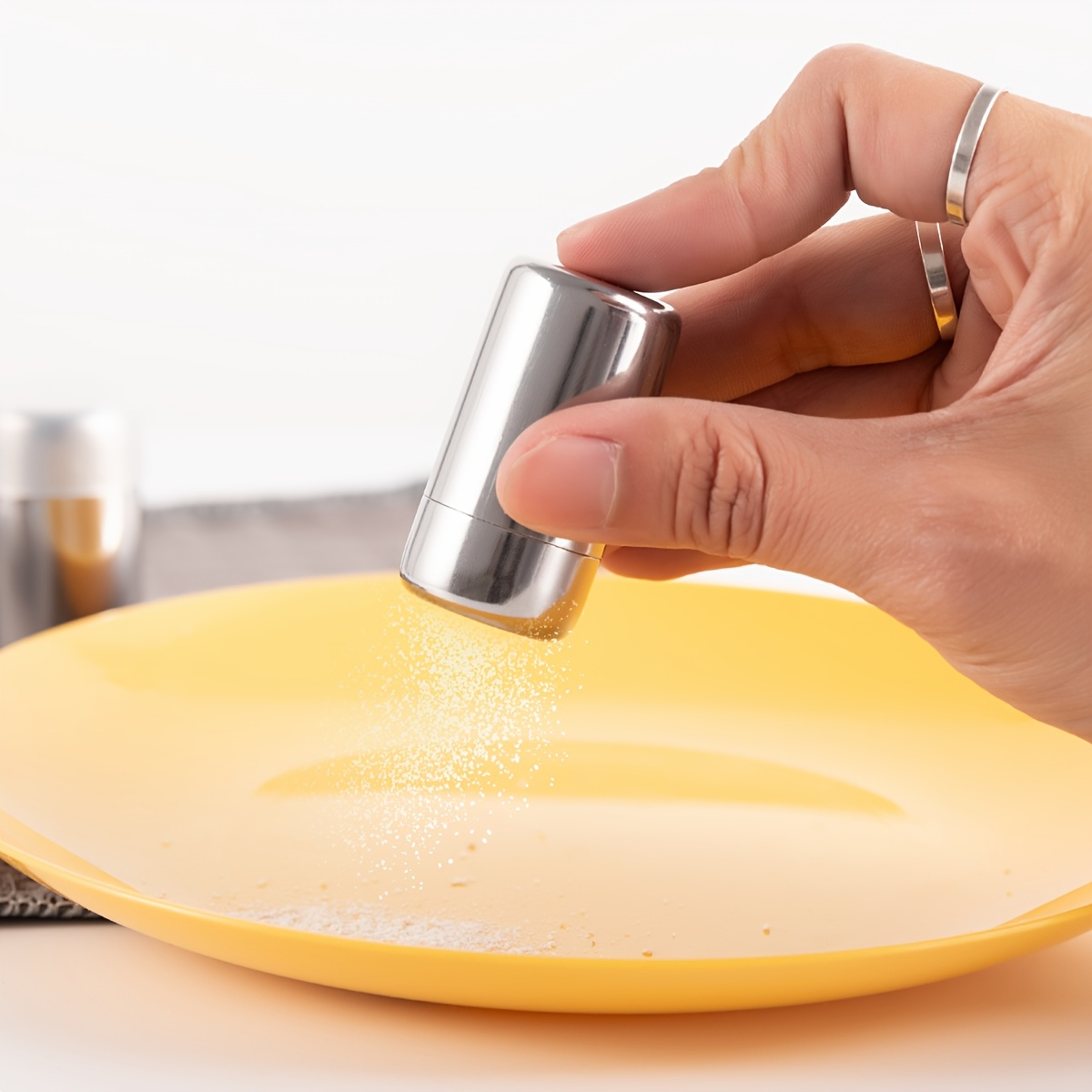 Stainless Steel Mini Spice Jars, Portable Salt and Pepper Shakers for Outdoor Use – view 1
