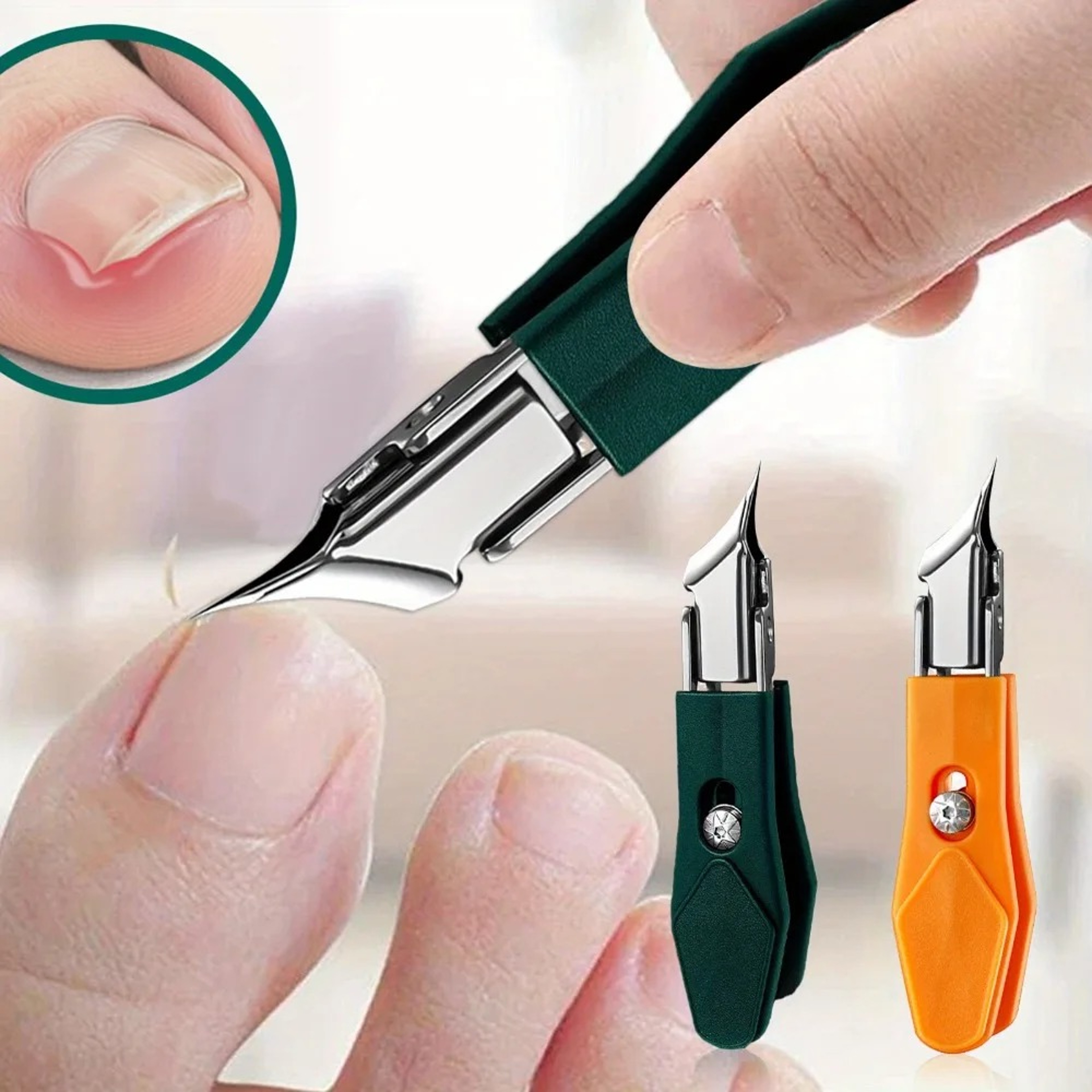 Stainless Steel Professional Slant Edge Nail Clipper, Ingrown Toenail Tools, Eagle Beak Oblique Toe Nail Trimmers – view 1