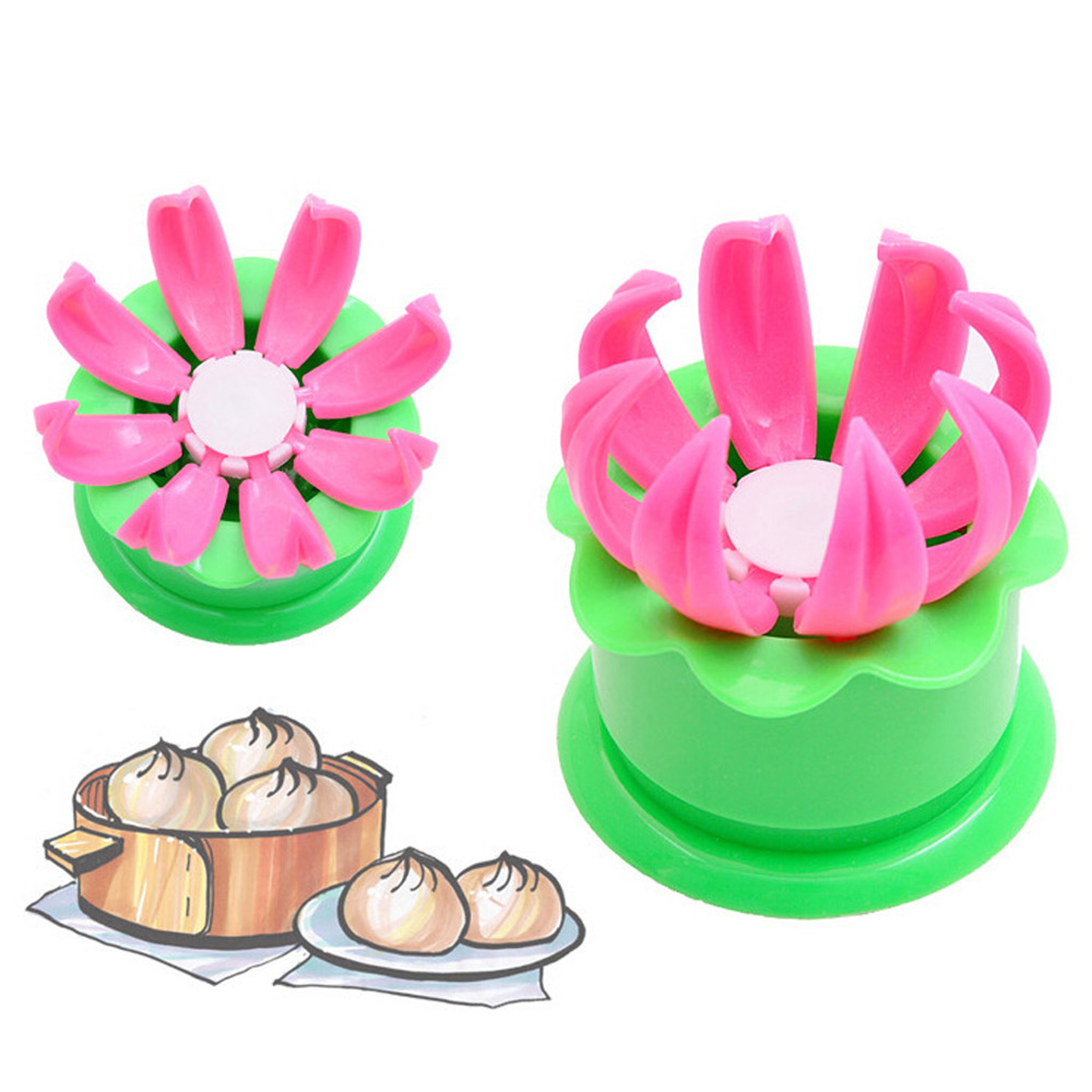 Bun Making Mould, DIY Ravioli Pastry, Steamed Stuffed Bun, Dumpling Maker Mold, Chinese Baozi Maker, Baking Tools for Ki – view 3