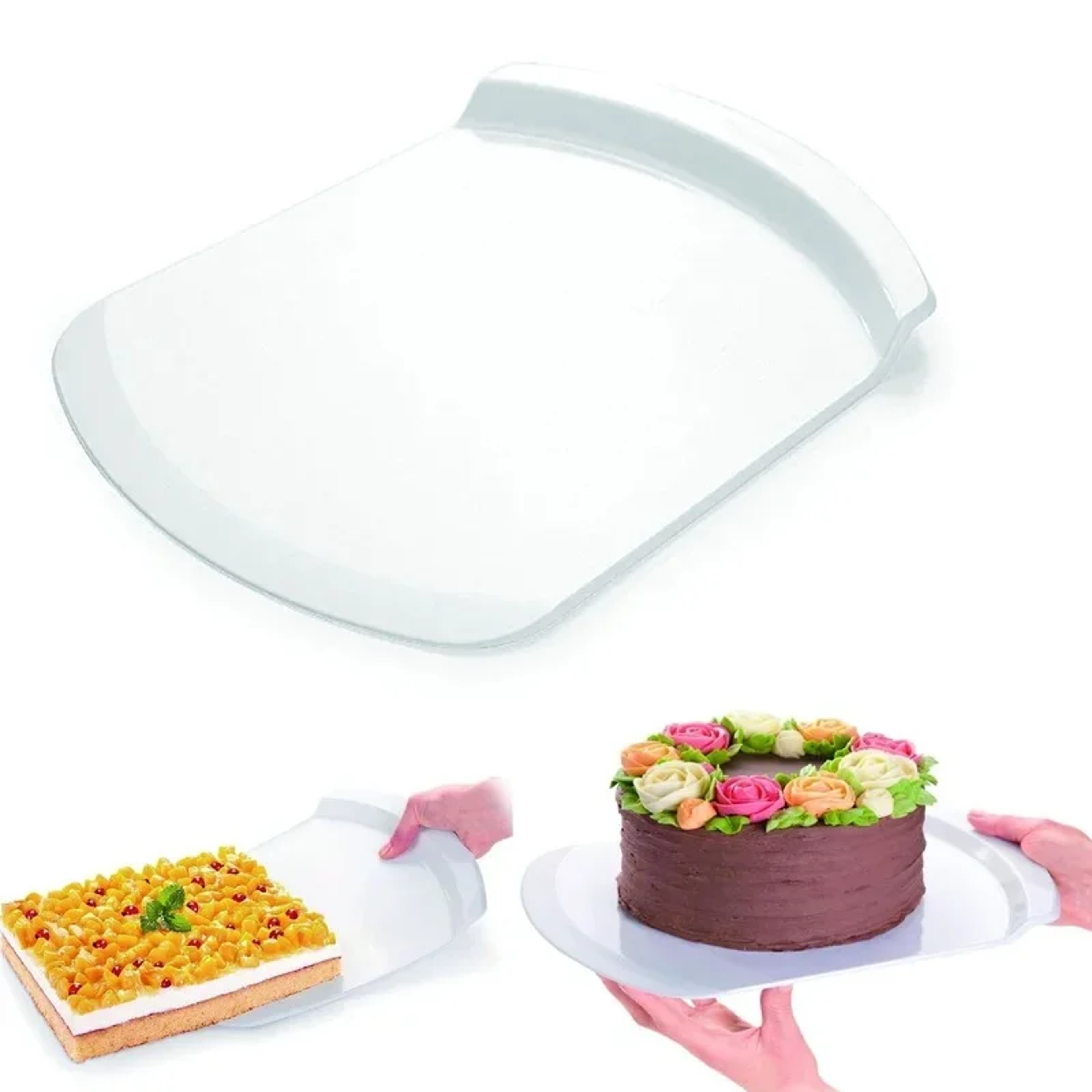 Plastic Cake Lifter Spatula Large Pizza Lifter Square Round Cake Mover Pastry Accessories 1