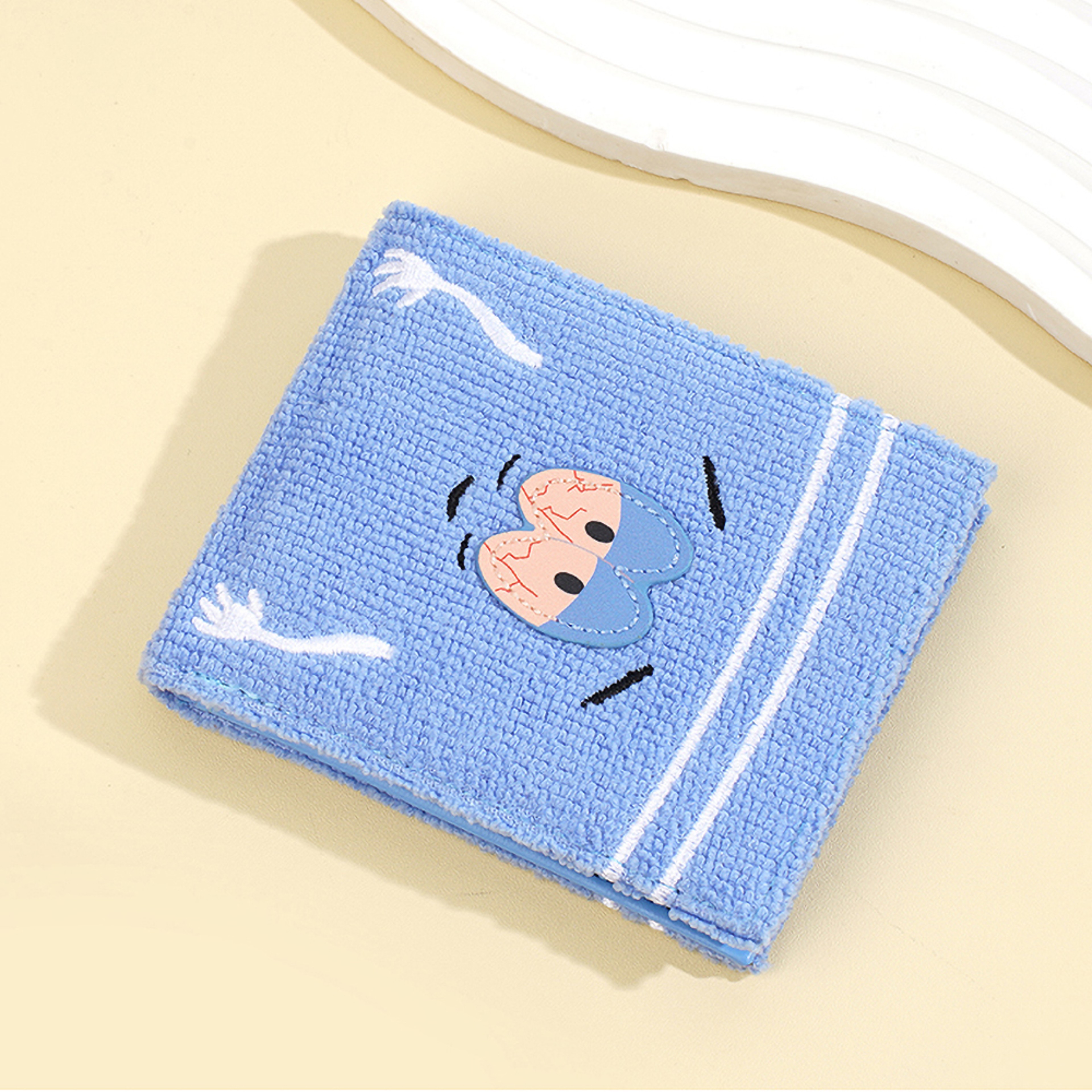 Plush Cartoon Wallet for Women, Soft Fuzzy PU Leather Coin Purse with Zip Closure, Cute Casual Gift for Girls – view 3