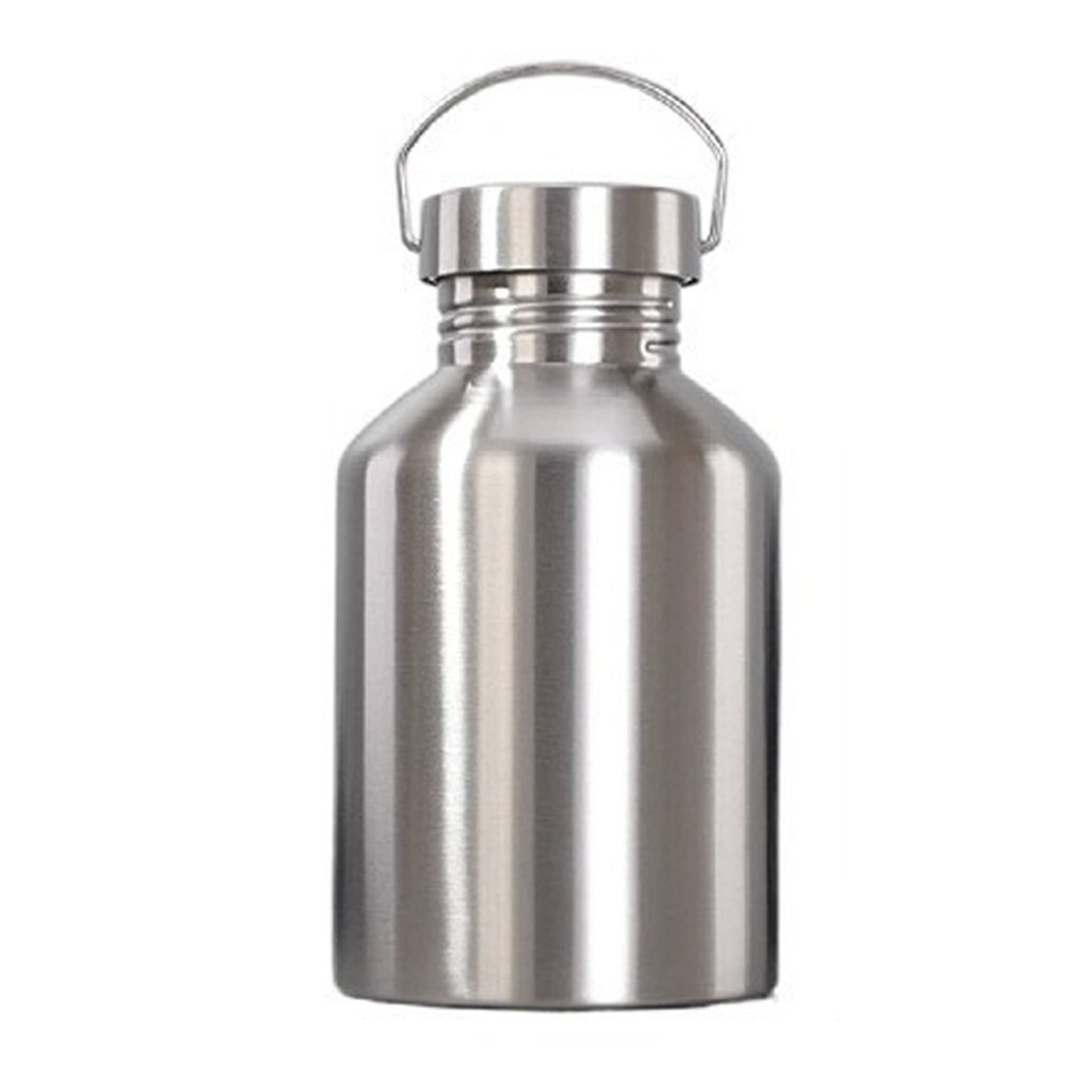 Large Capacity Sports Water Bottle, Stainless Steel Travel Mug, Non Insulated Outdoor Kettle – view 1