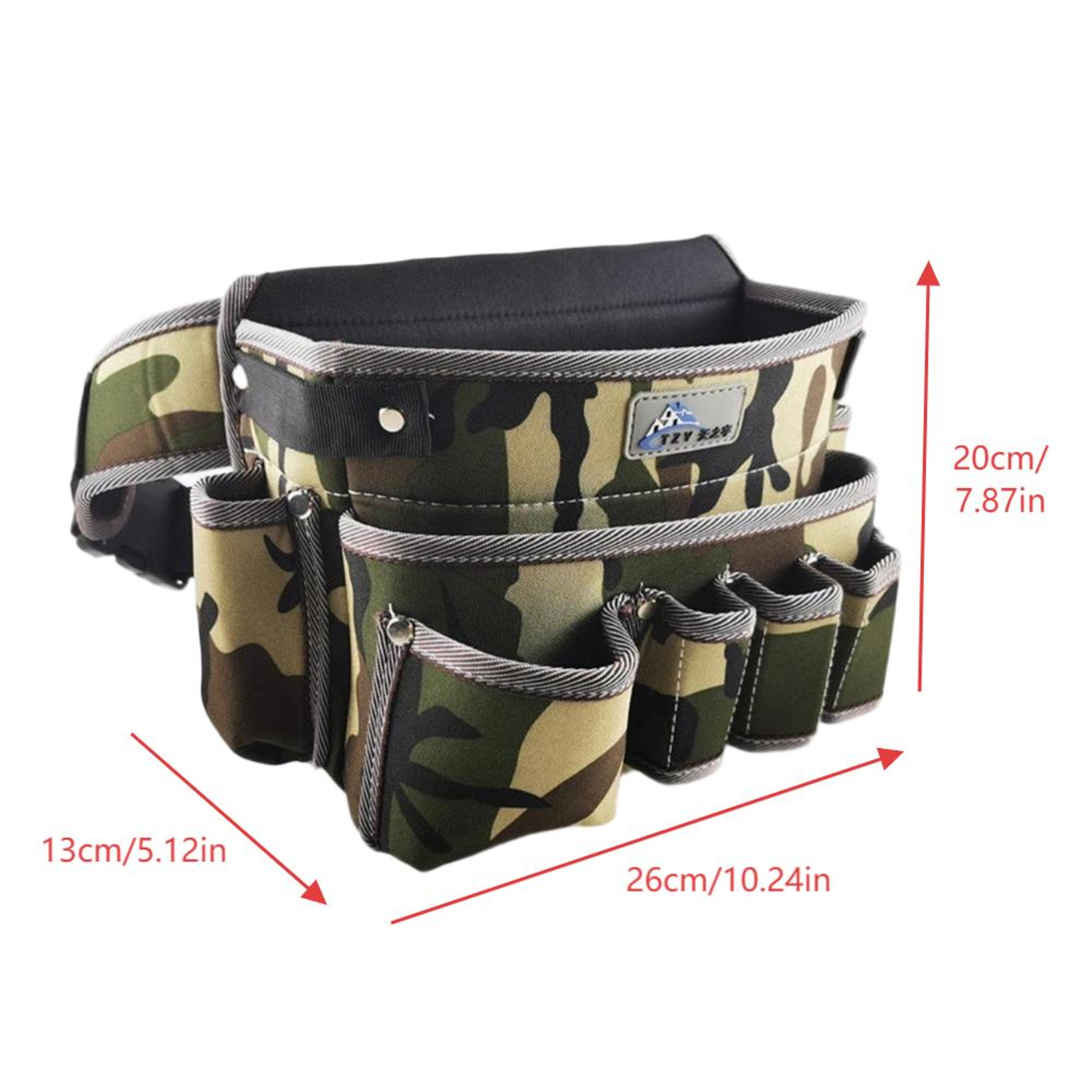 Durable Oxford Cloth Waist Bag, Multifunctional Tool Bag for Woodworking, Electricians Decoration – view 6