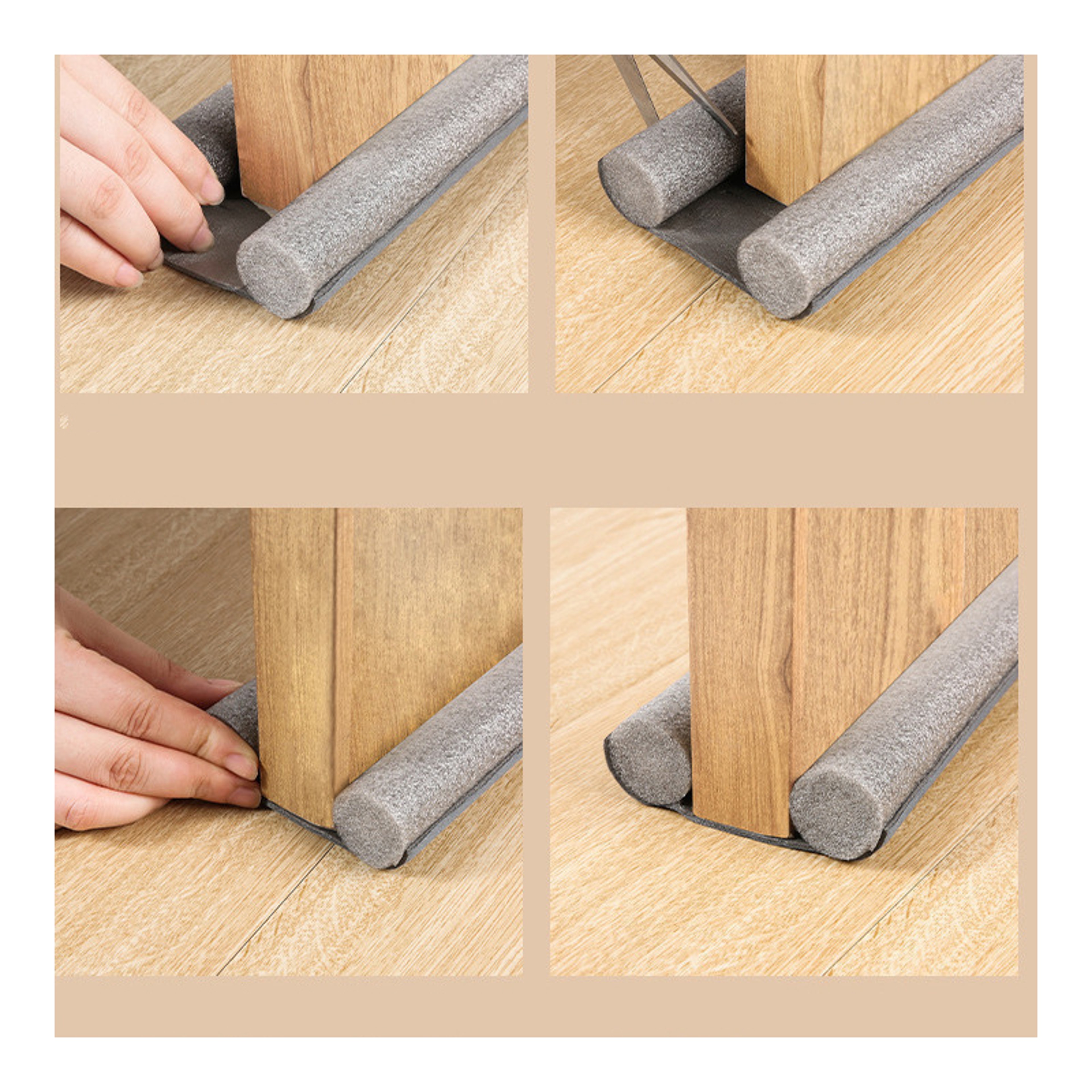 Flexible Door Bottom Sealing Strip Stopper, Weatherstrip Guard, Dust Blocker Sealer – view 4