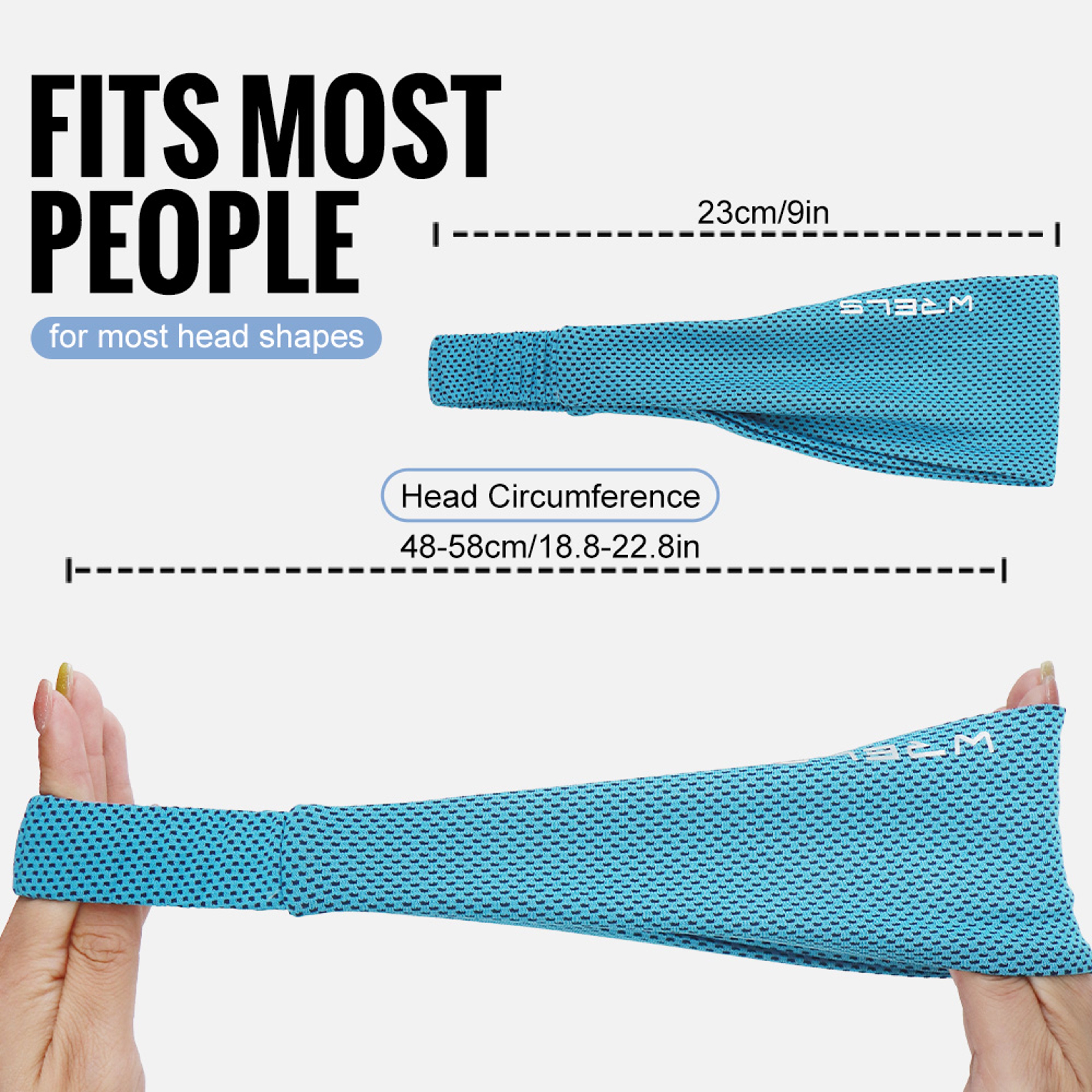 Summer Sport Headband, Breathable Fitness Sweatband, Non-Slip Elastic Tenni Headband, Sweat Wicking Hairband for Running – view 5