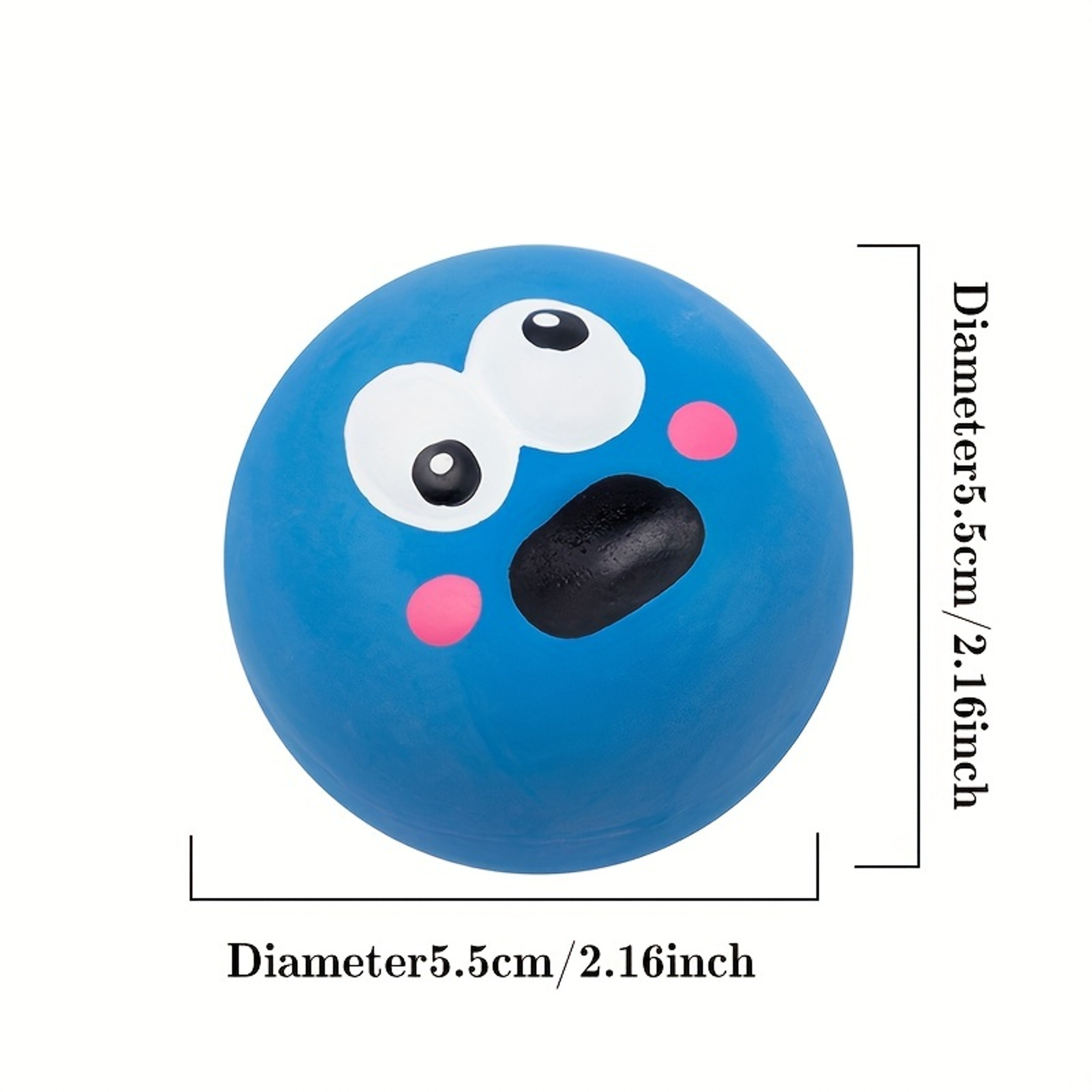 Cartoon Big Eye Ball Dog Toy, Durable Rubber Sound Toy For Dogs, Pet Teeth Grinding Interactive Toy – view 2