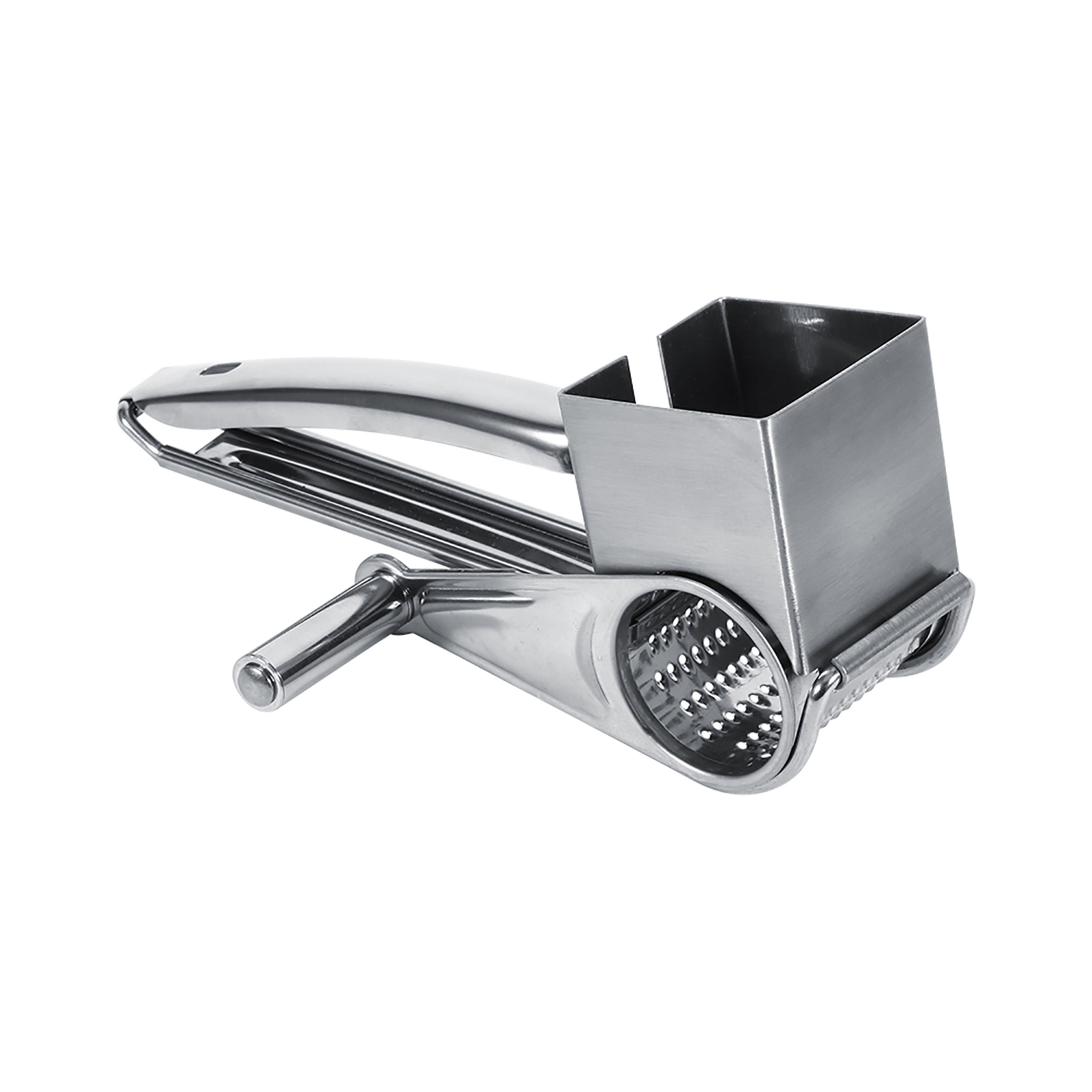 Multifunctional Kitchen Craft Rotary Stainless Steel Cheese Grater, Drums Slice Shred Tool for Easy Meal Preparation – view 7