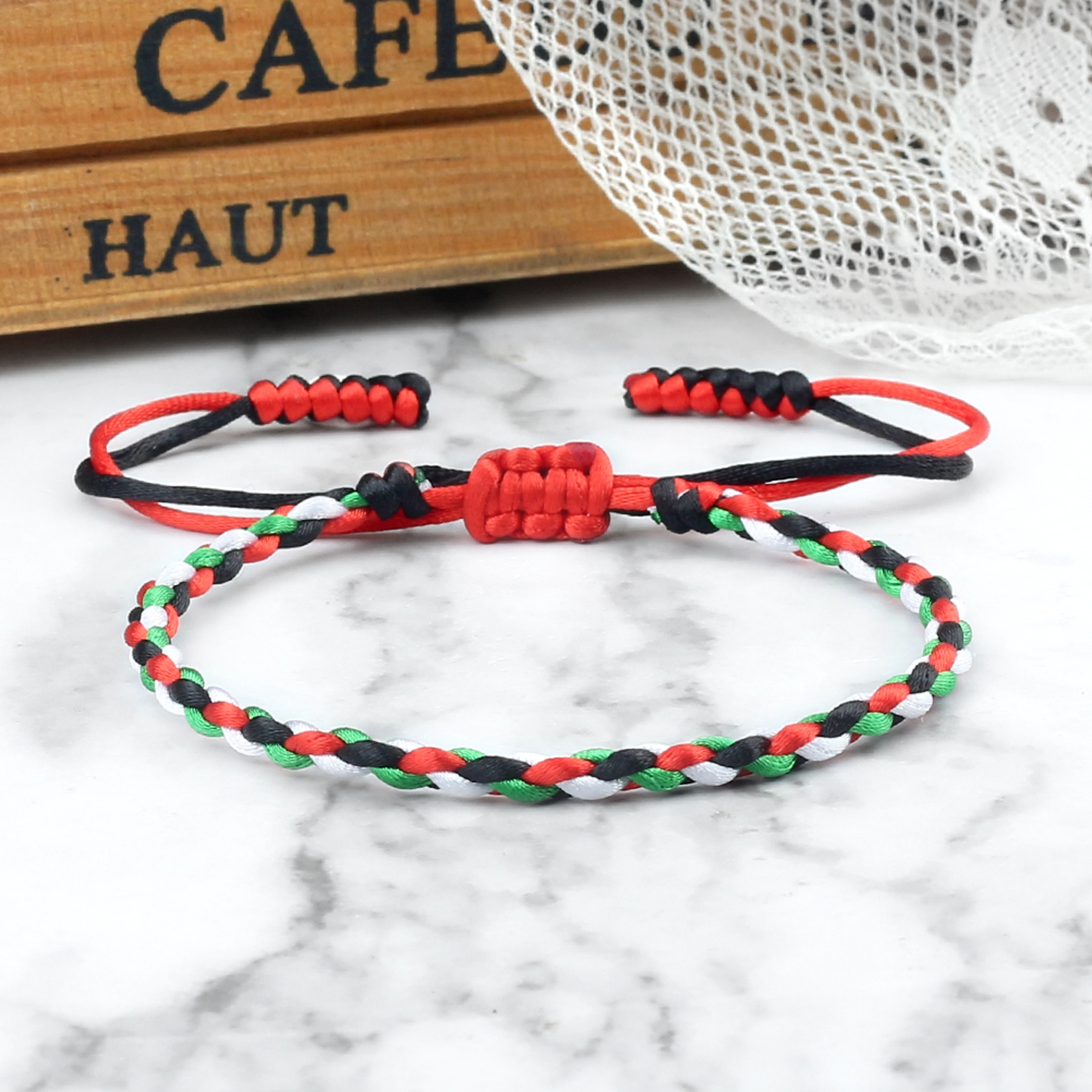 National Flag Braided Bracelets Adjustable Charm Bangles For Women And Men Woven Thread Rope Countr 3