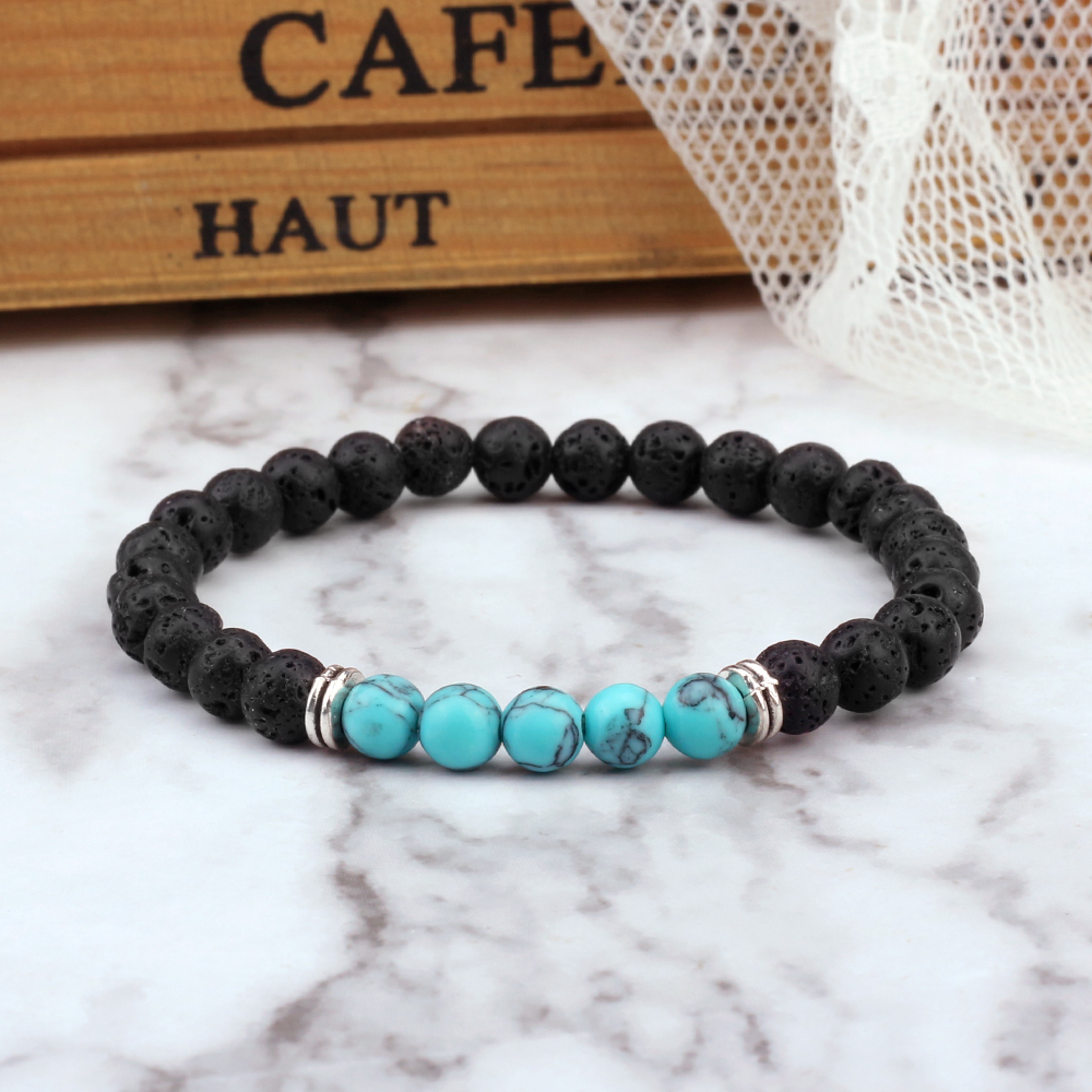 Malachite Beads Bracelets, Tibetan Buddha, Reiki Healing Bangles for Women and Men, Handmade Fashion Jewelry Gift – view 3