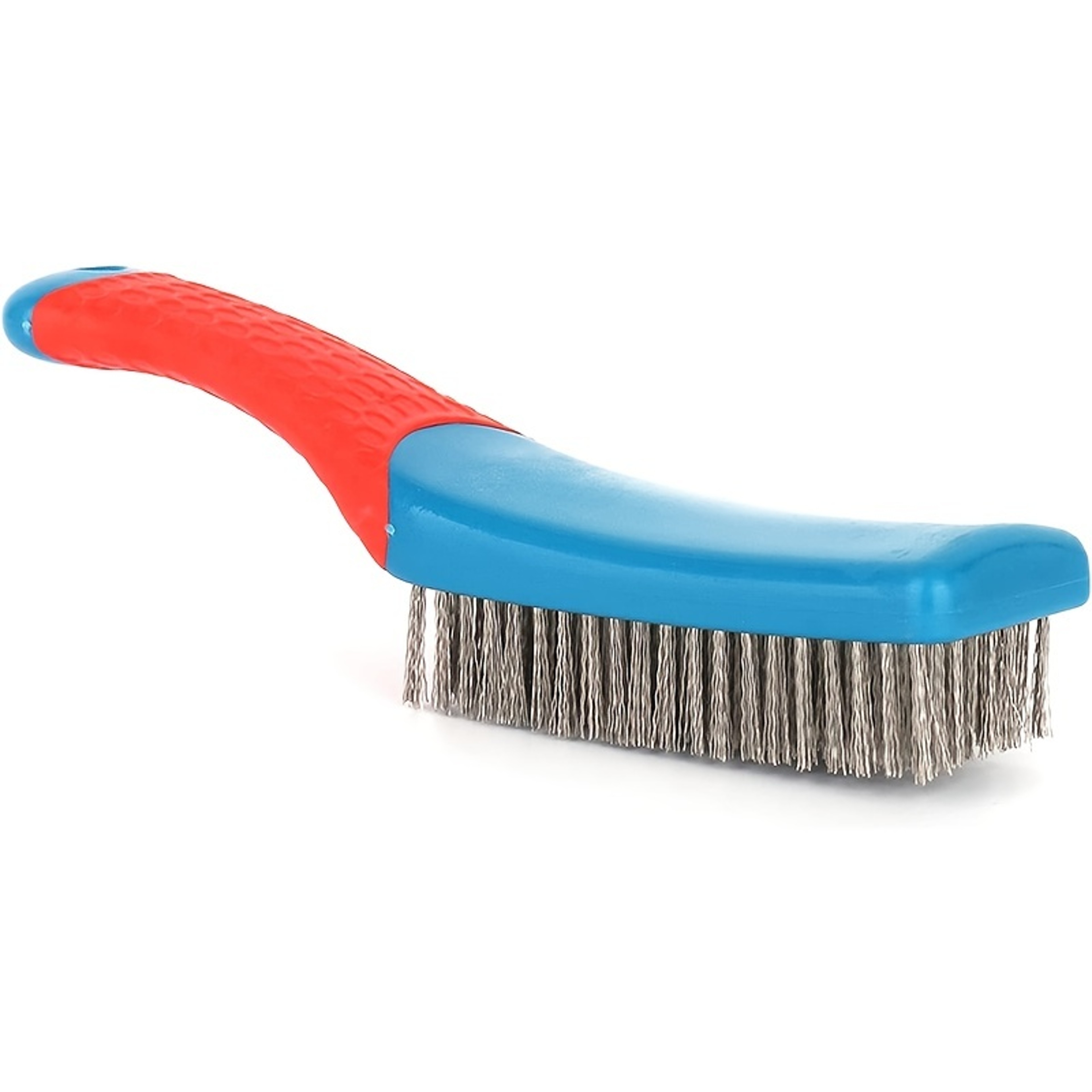 Heavy Duty Stainless Steel Wire Brush with Comfortable Plastic Handle, Ideal for Removing Rust, Paint, and Welding Slag – view 1