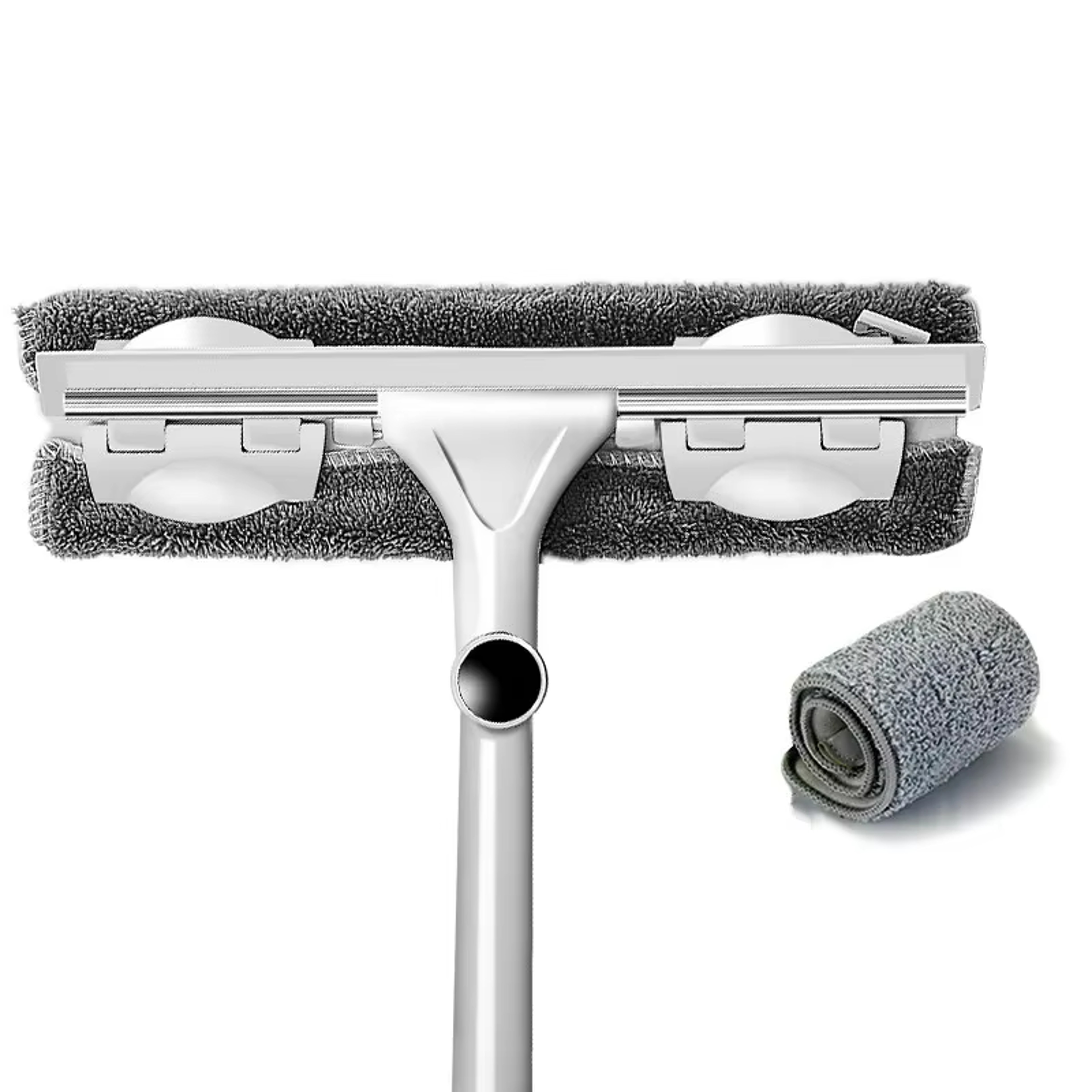 Household Telescopic Window Cleaning Tool Long Handle Brush Glass Washer Mop 7