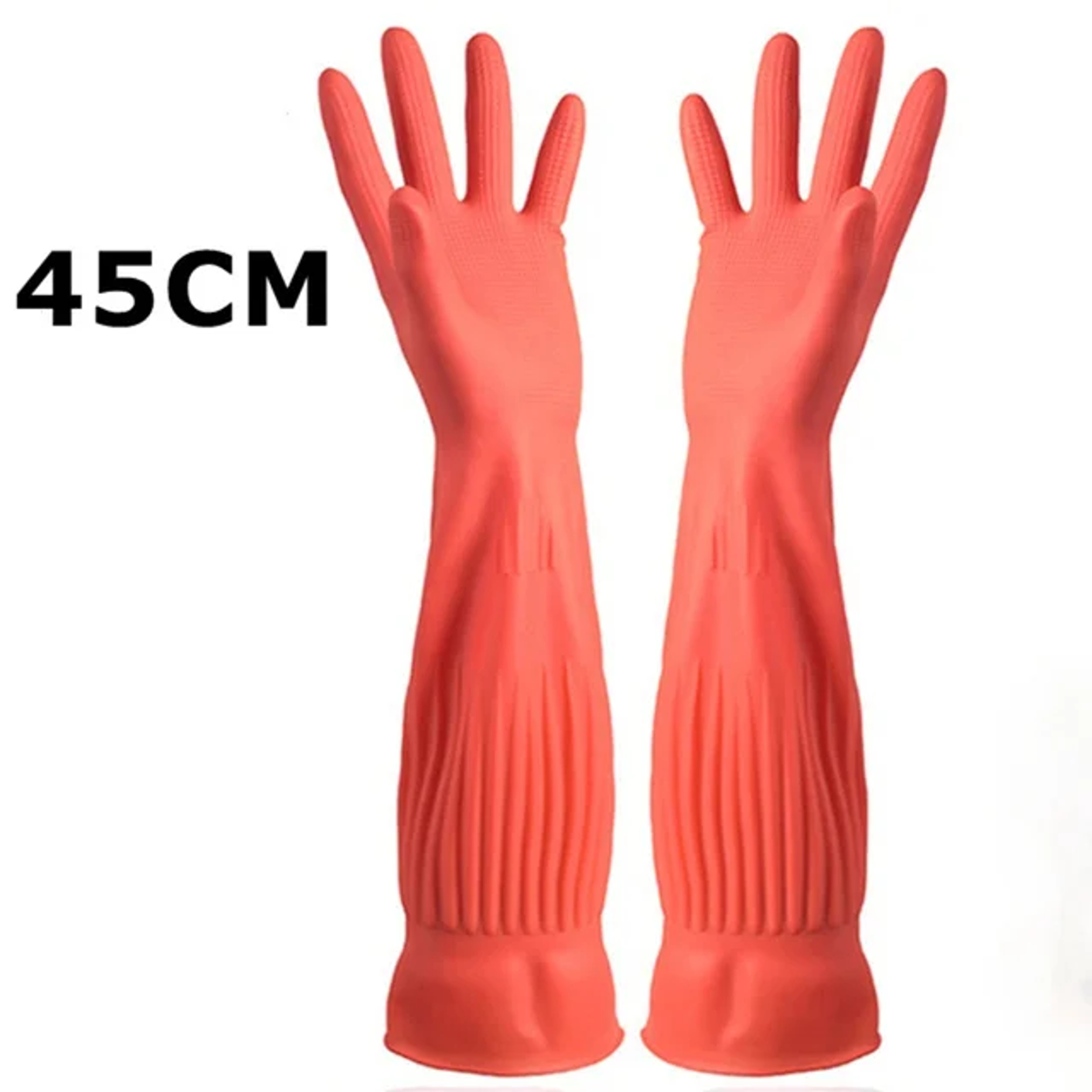 Multipurpose Reusable Rubber Dishwashing Gloves, Non-Slip for Kitchen, Car Cleaning, Gardening, Household Use – view 8