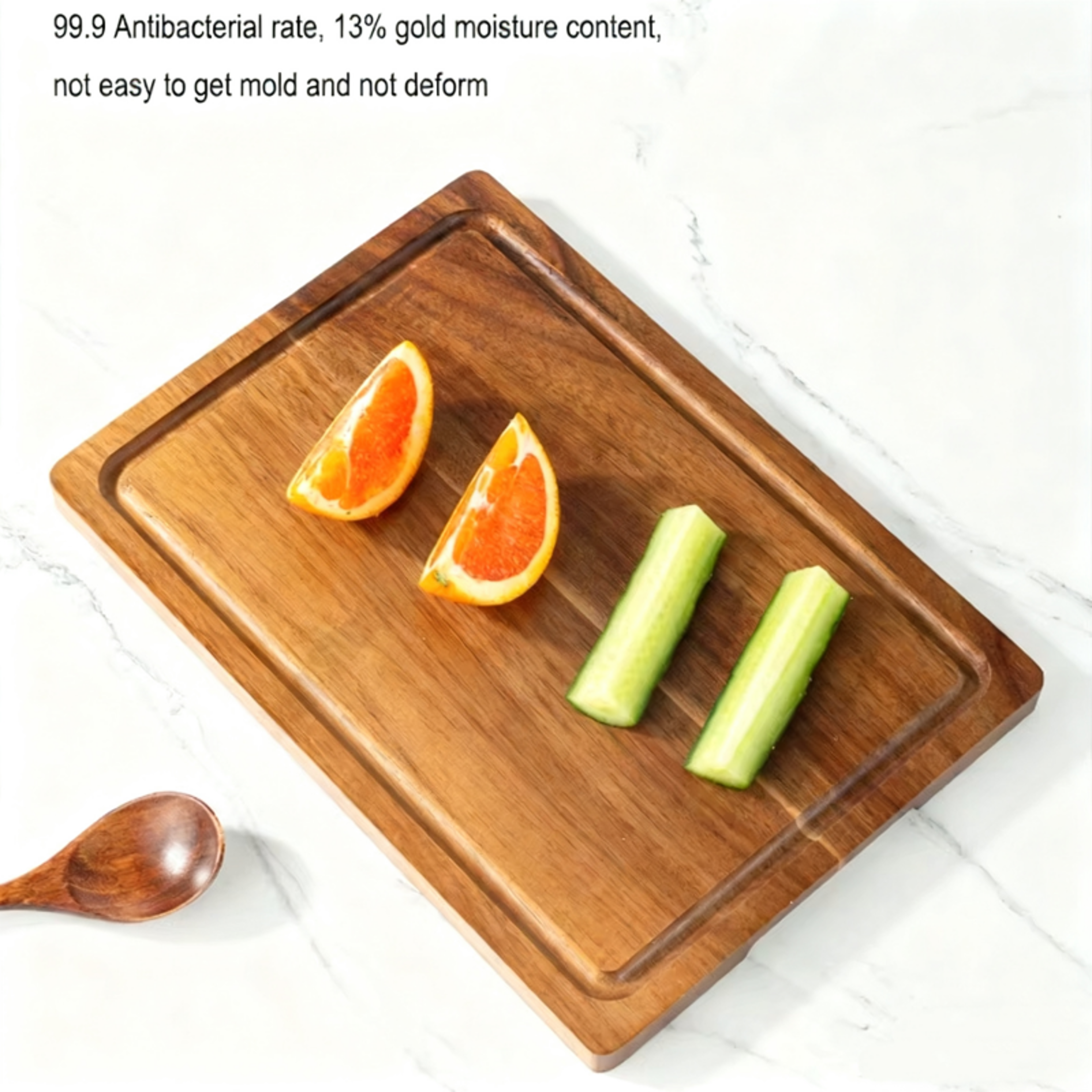 Home Use Large Thickened Acacia Wood Chopping Board for Meat, Vegetables, Fruit Cheese Perfect Kitchen Tool – view 5