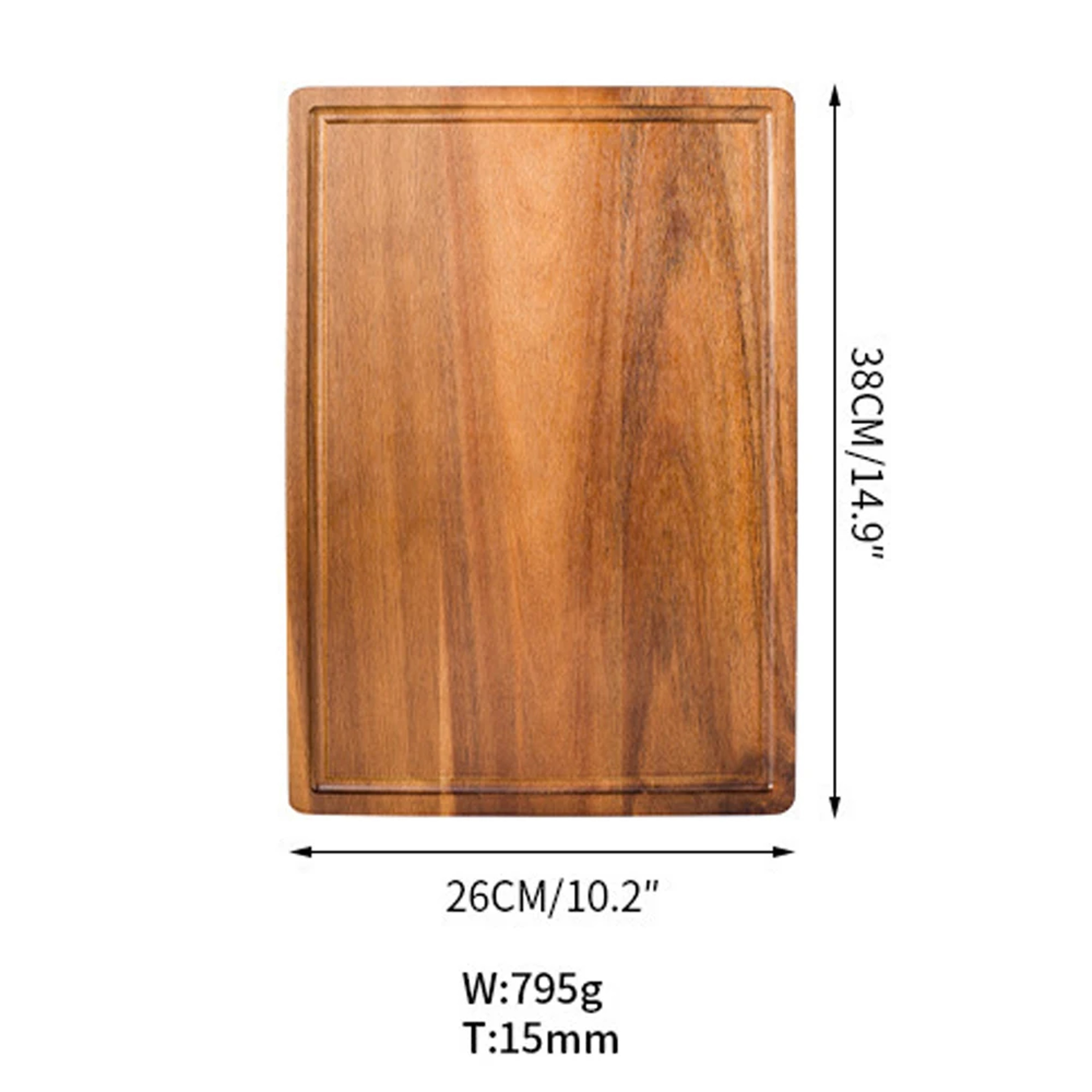 Home Use Large Thickened Acacia Wood Chopping Board for Meat, Vegetables, Fruit Cheese Perfect Kitchen Tool – view 9