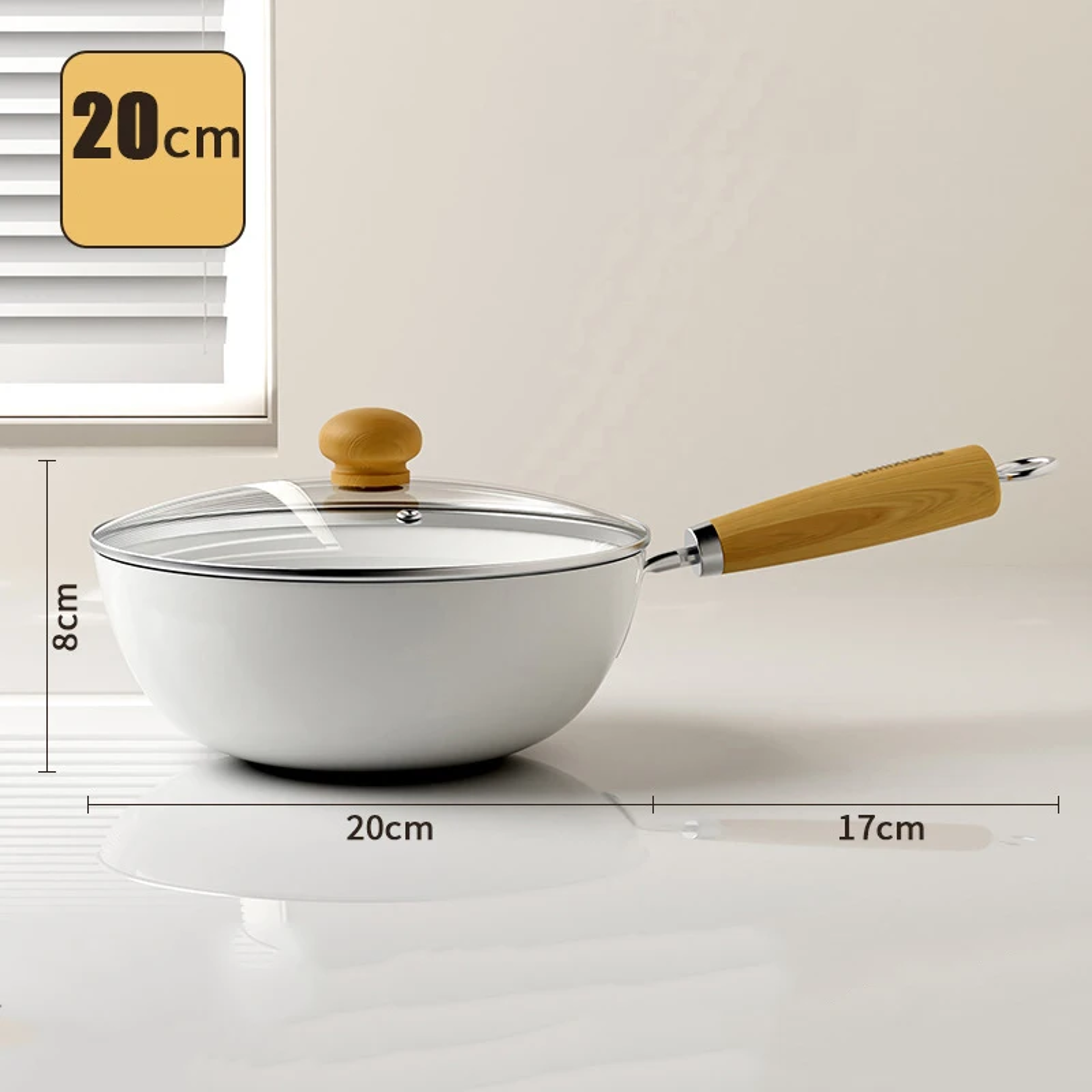 Ceramic Non-Stick Pan, Frying Pan, Wok Pan, Steak Skillet, Pancake, Nonstick Special Saucepan for Induction Cooker – view 7