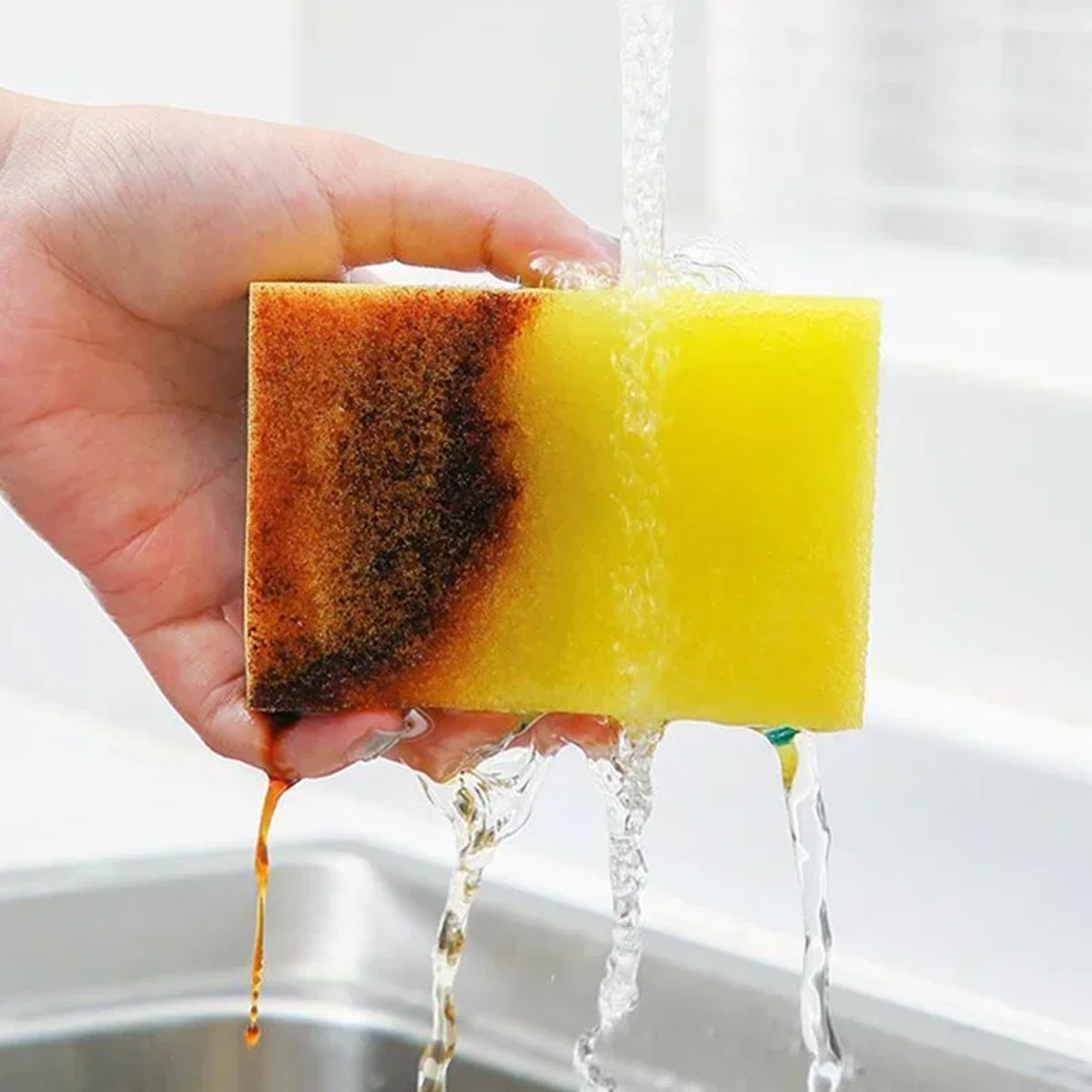 Magic Cleaning Pot DoubleSided Sponge And Rust Removal Brush Highly Absorbent Kitchen Grease Cleani 1