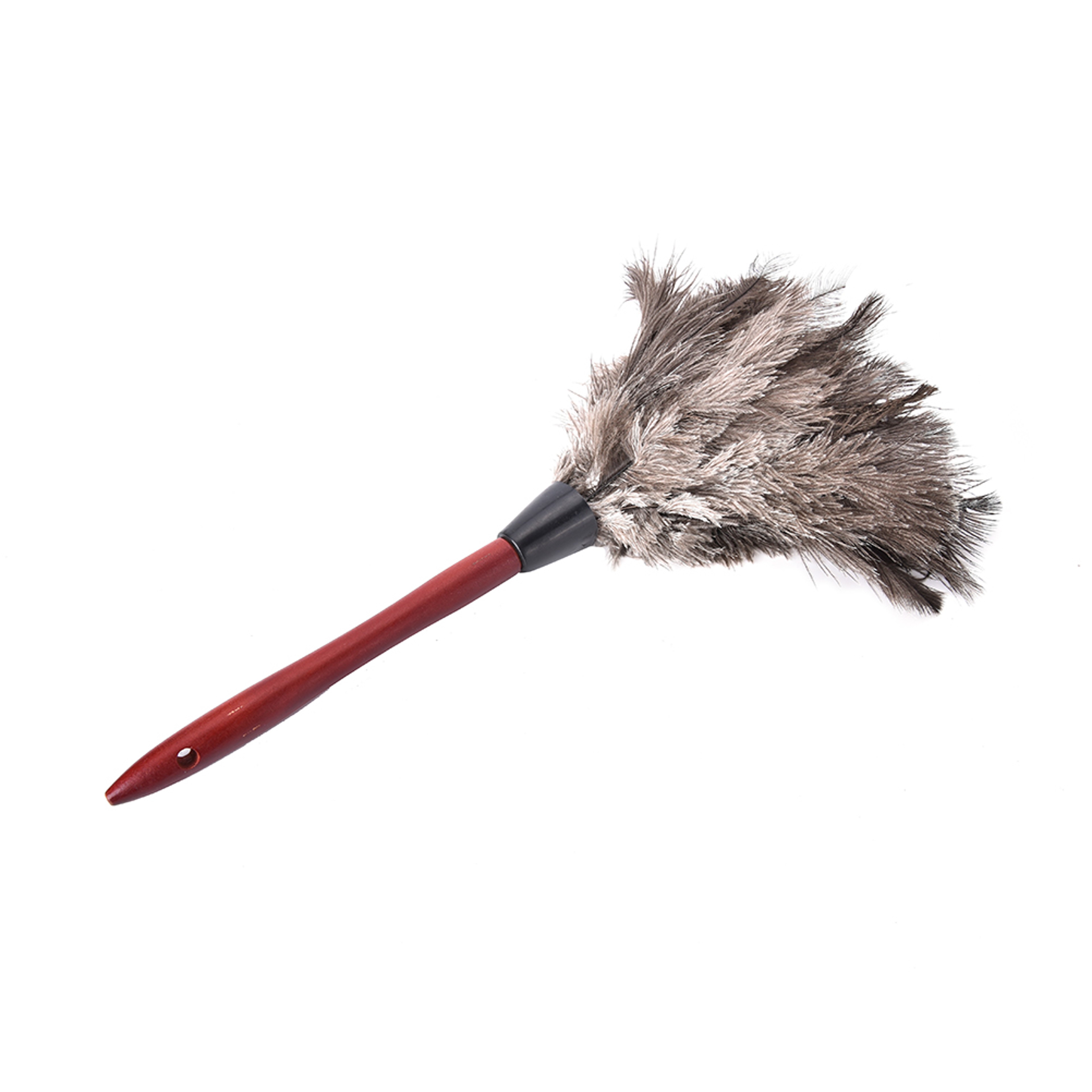 Ostrich Natural Feather Duster Brush with Wood Handle for Anti-static Household and Car Dust Cleaning Tool – view 2