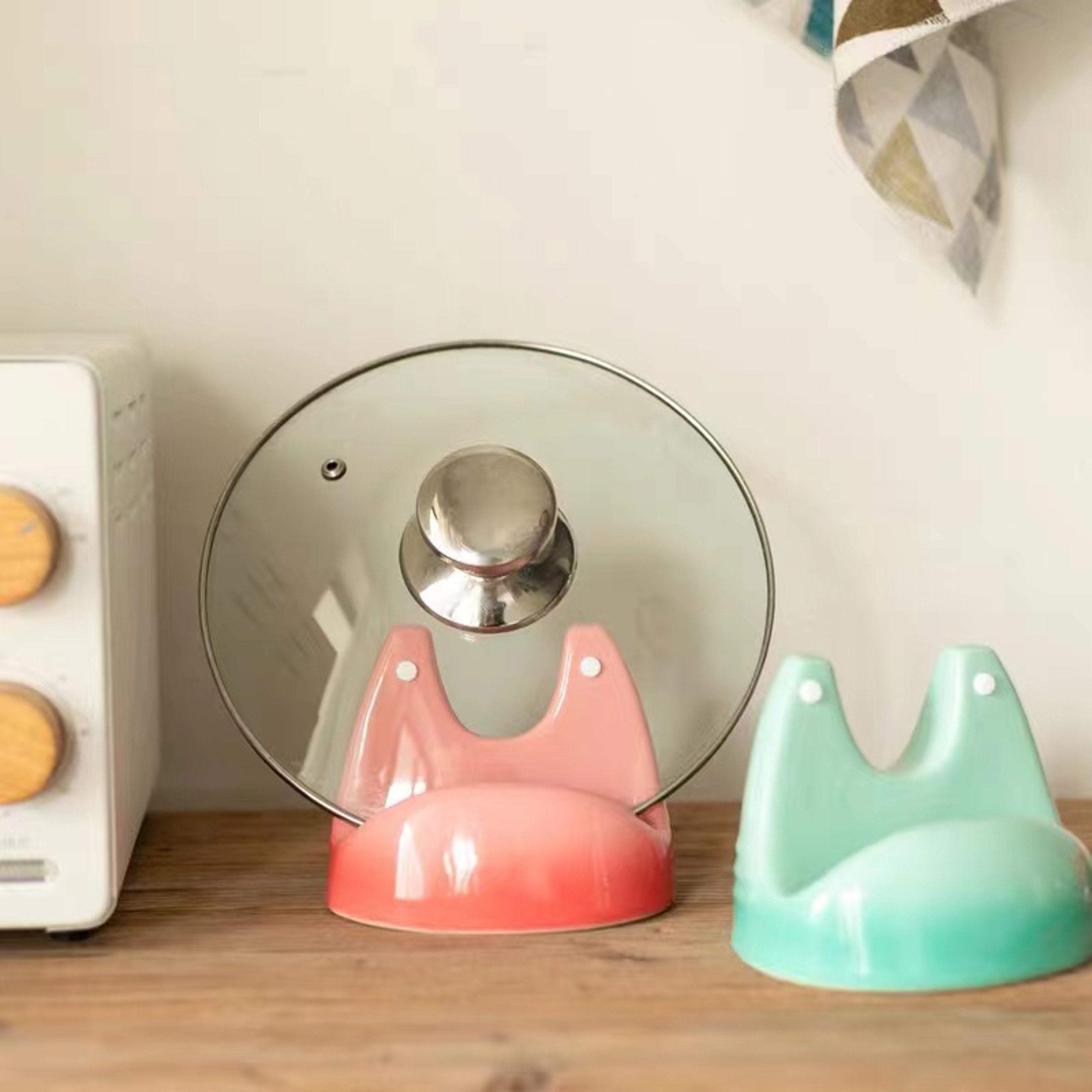 Spoon Holder Kitchen Storage, Pot Holder, No Drilling Required Organizer – view 2