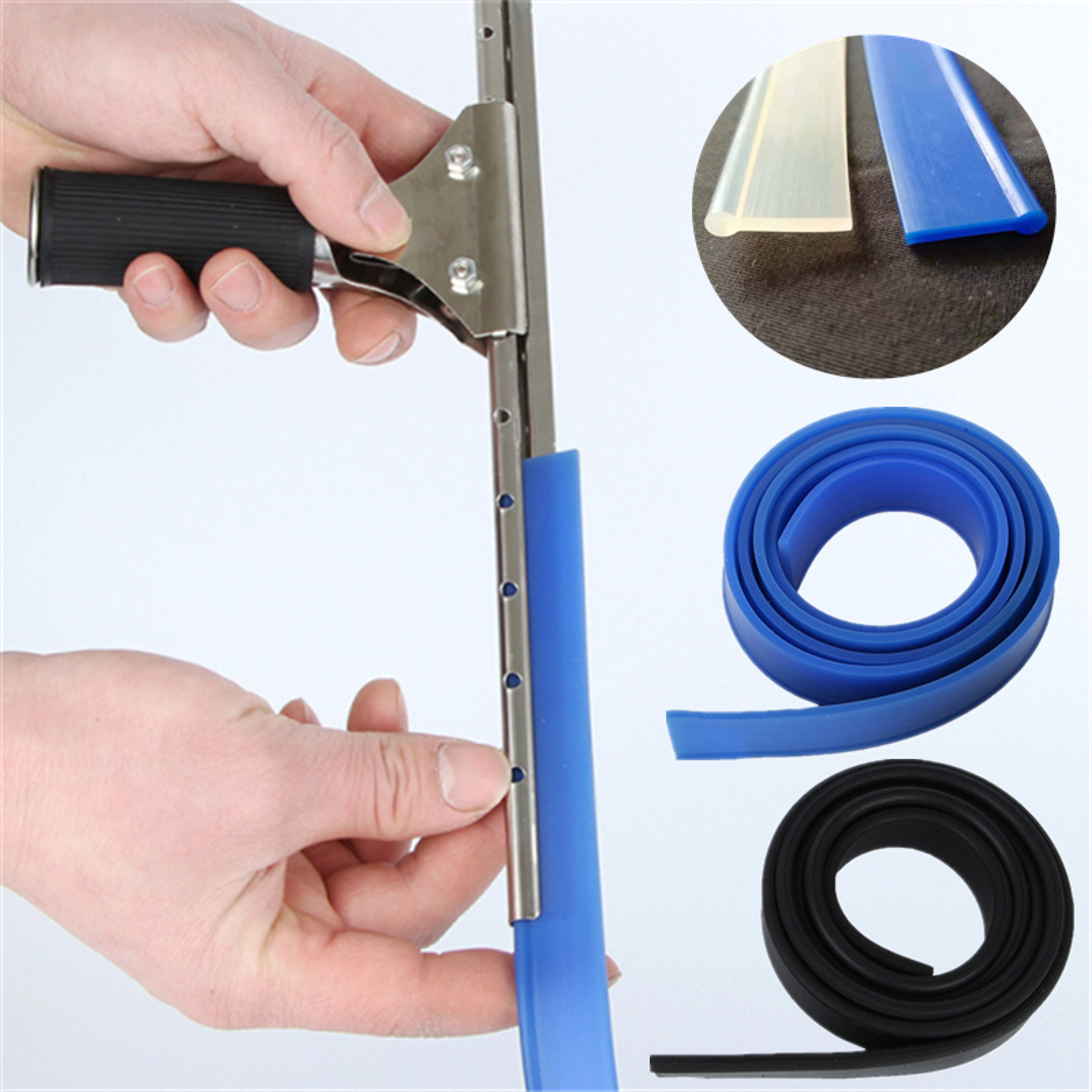 Window Squeegee Refills Replacement Squeegee Rubber Window Cleaning Tool 0