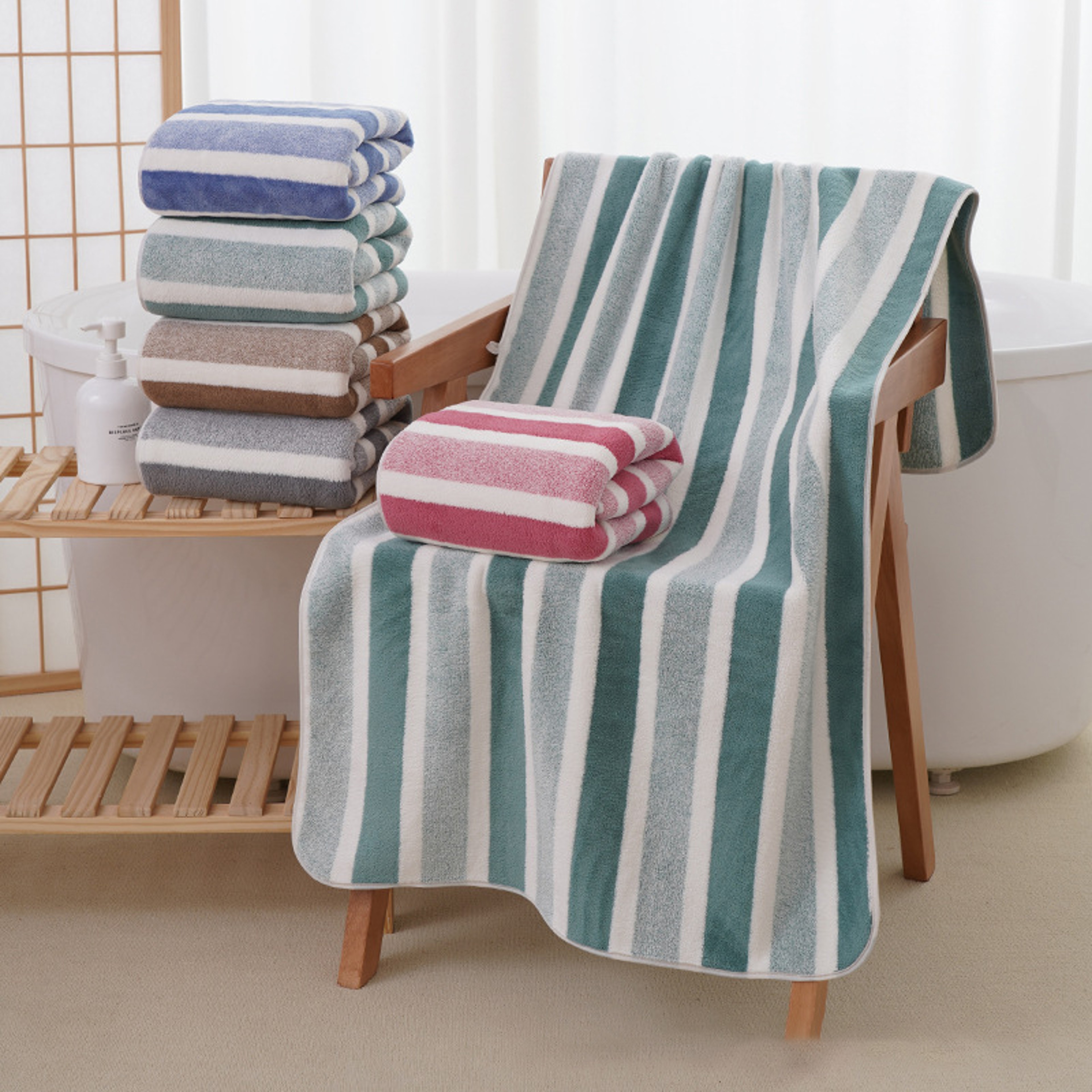 Home Soft And Comfortable Bath Towels For Men And Women Absorbent Large Towels For Couples 3